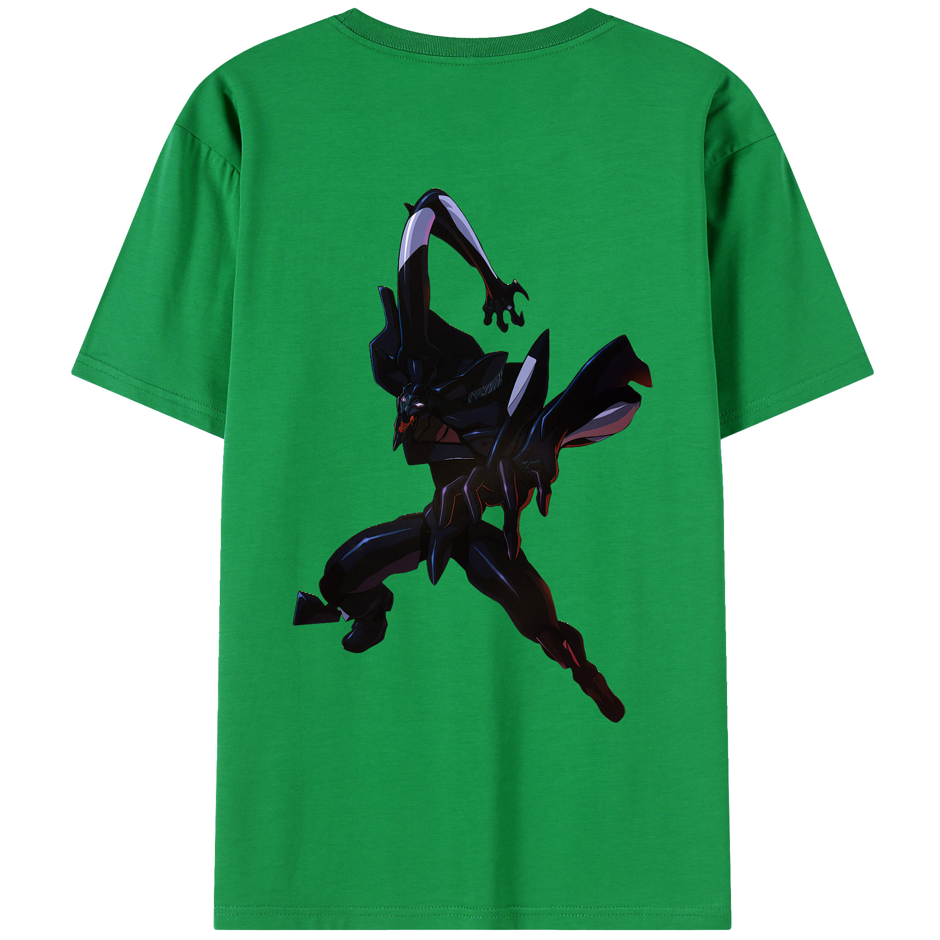 （画像用） EVA 新世紀エヴァンゲリオン 綿100％ メンズ半袖Tシャツ（バックプリント） 通気性