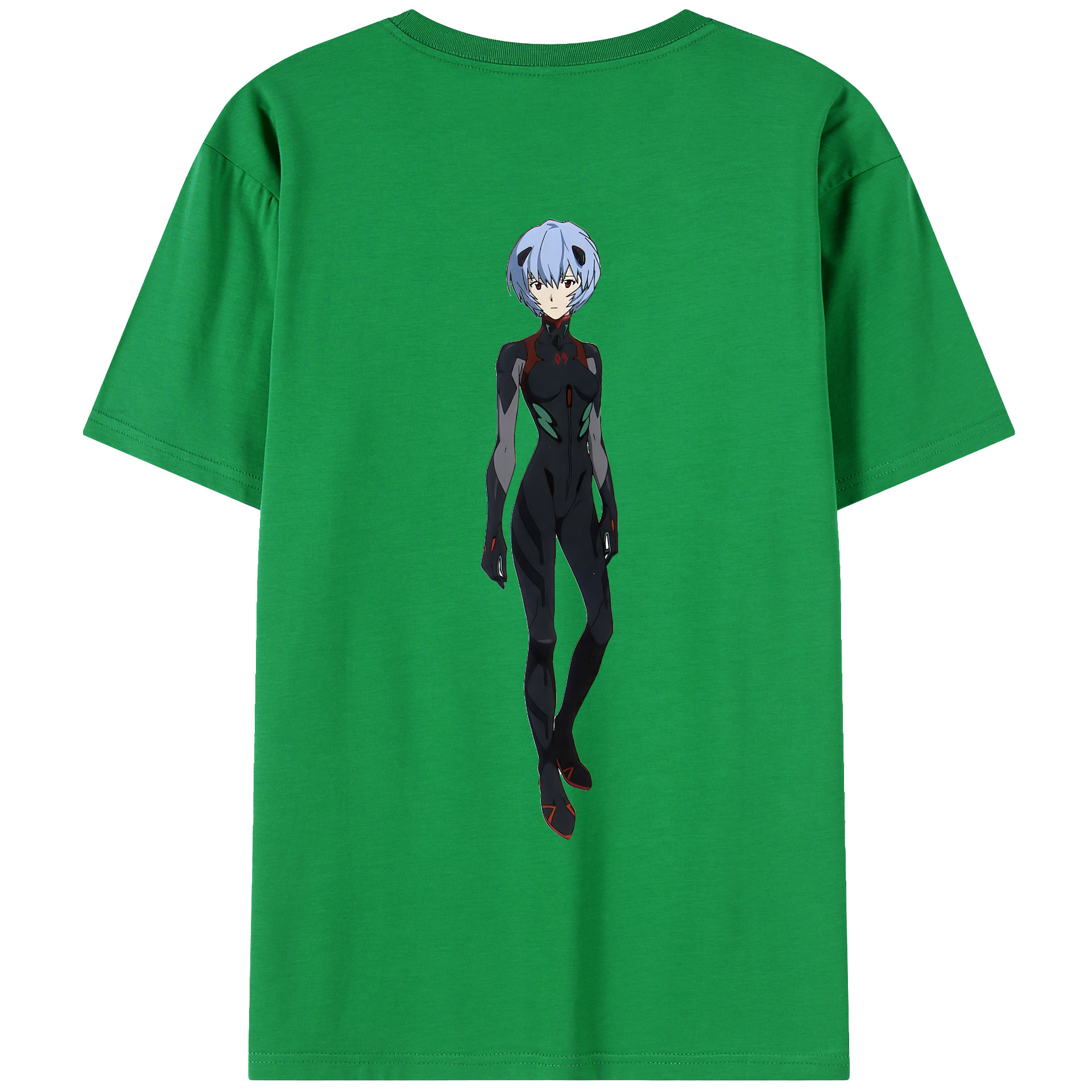 （画像用） EVA 新世紀エヴァンゲリオン 綿100％ メンズ半袖Tシャツ（バックプリント） 通気性