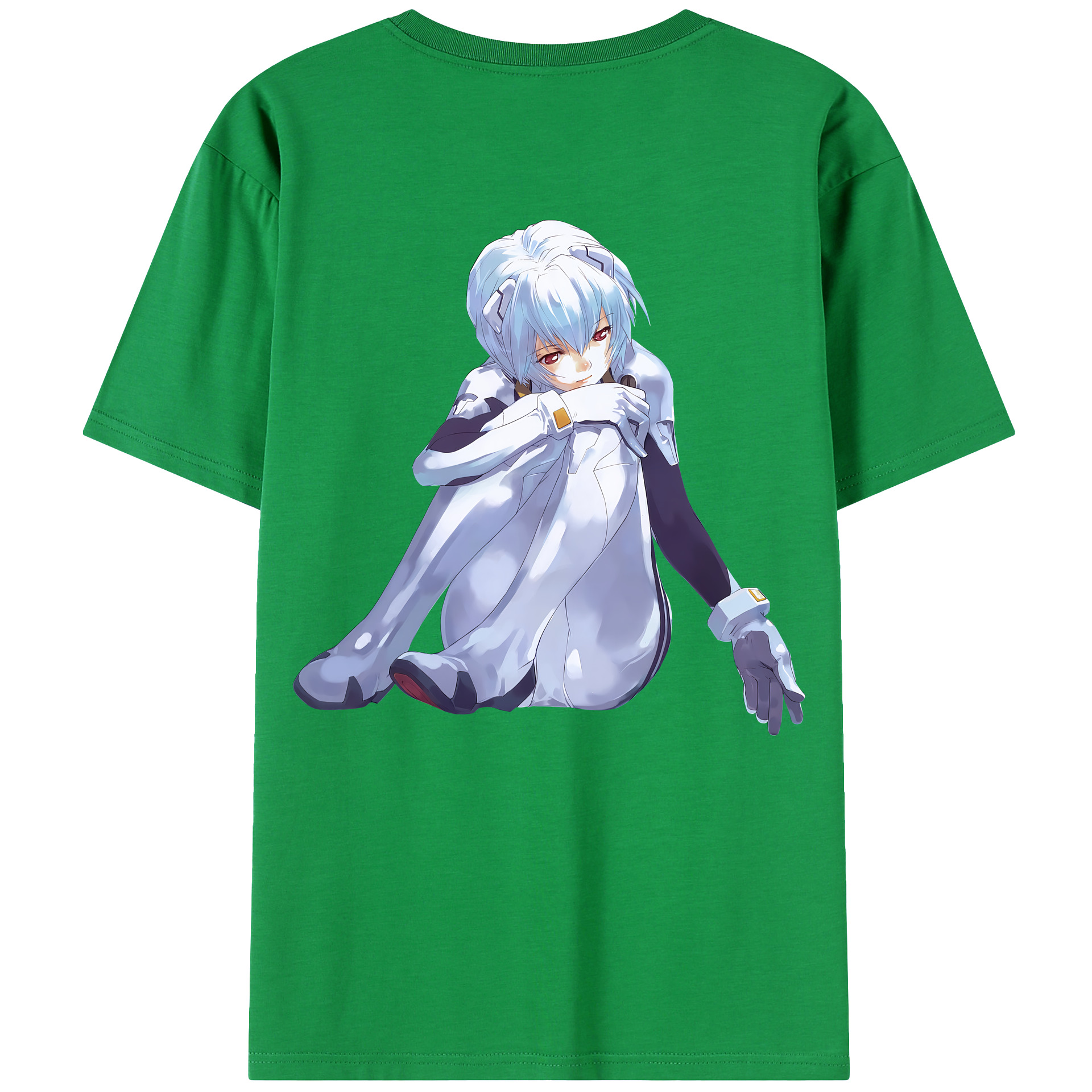 （画像用） EVA 新世紀エヴァンゲリオン 綿100％ メンズ半袖Tシャツ（バックプリント） 通気性