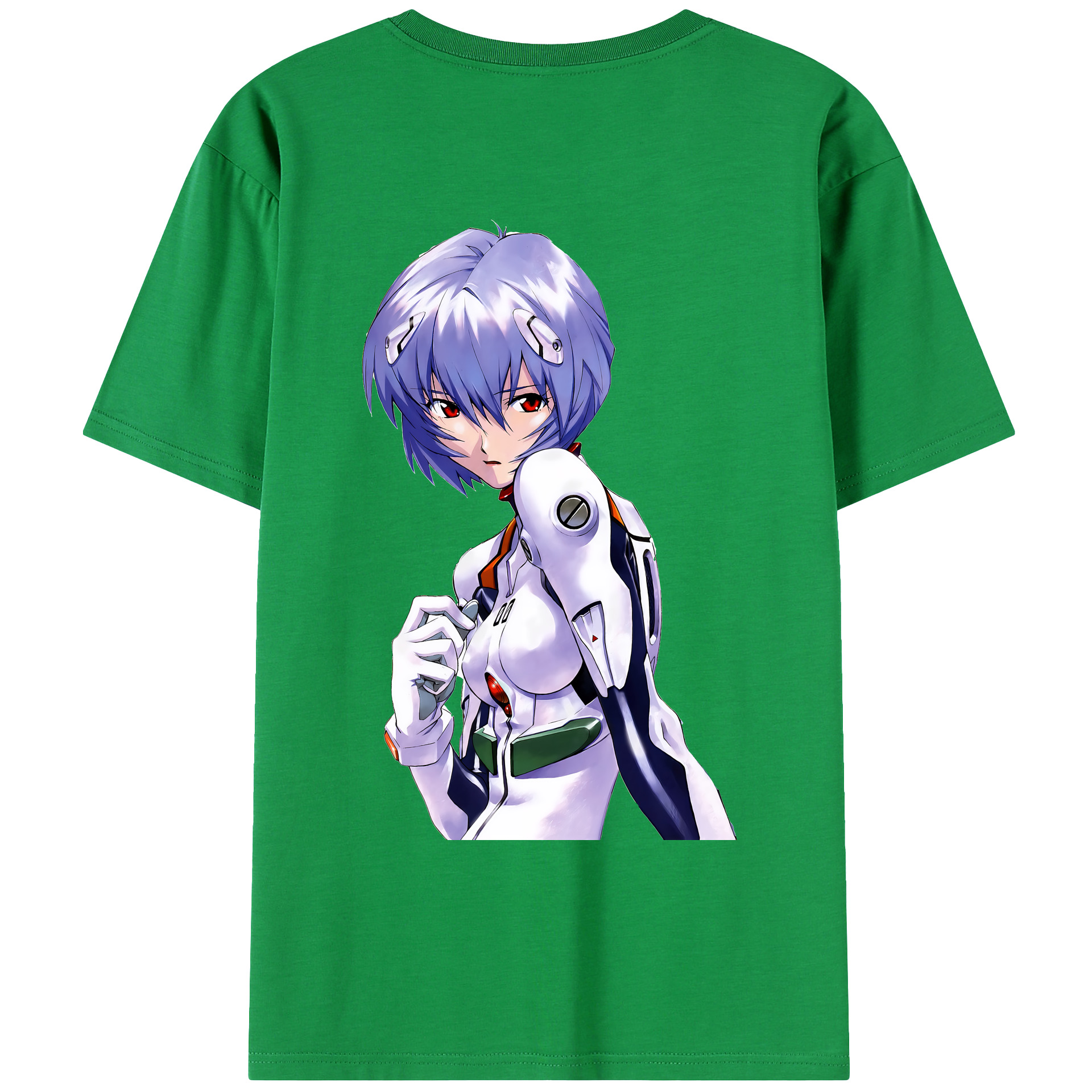 （画像用） EVA 新世紀エヴァンゲリオン 綿100％ メンズ半袖Tシャツ（バックプリント） 通気性