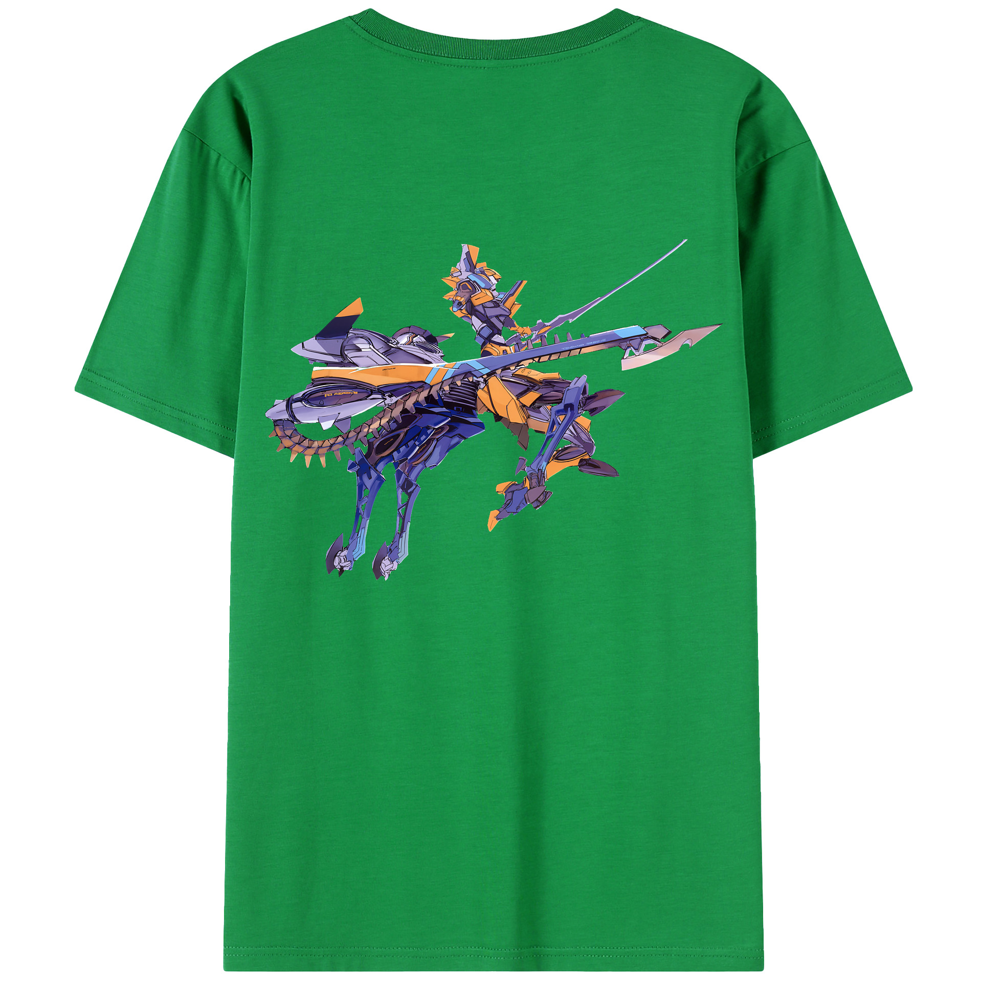 （画像用） EVA 新世紀エヴァンゲリオン 綿100％ メンズ半袖Tシャツ（バックプリント） 通気性