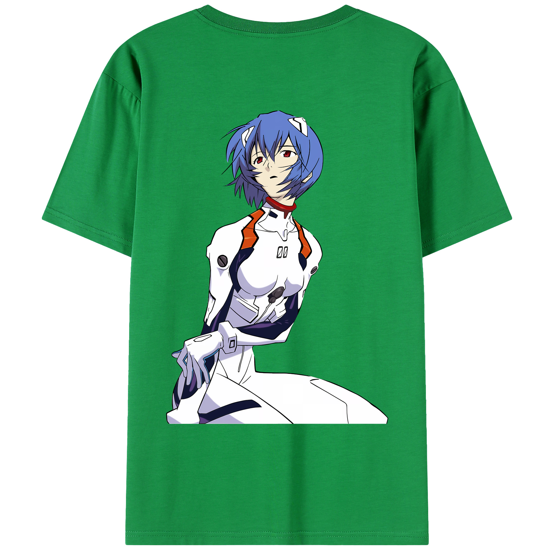 （画像用） EVA 新世紀エヴァンゲリオン 綿100％ メンズ半袖Tシャツ（バックプリント） 通気性