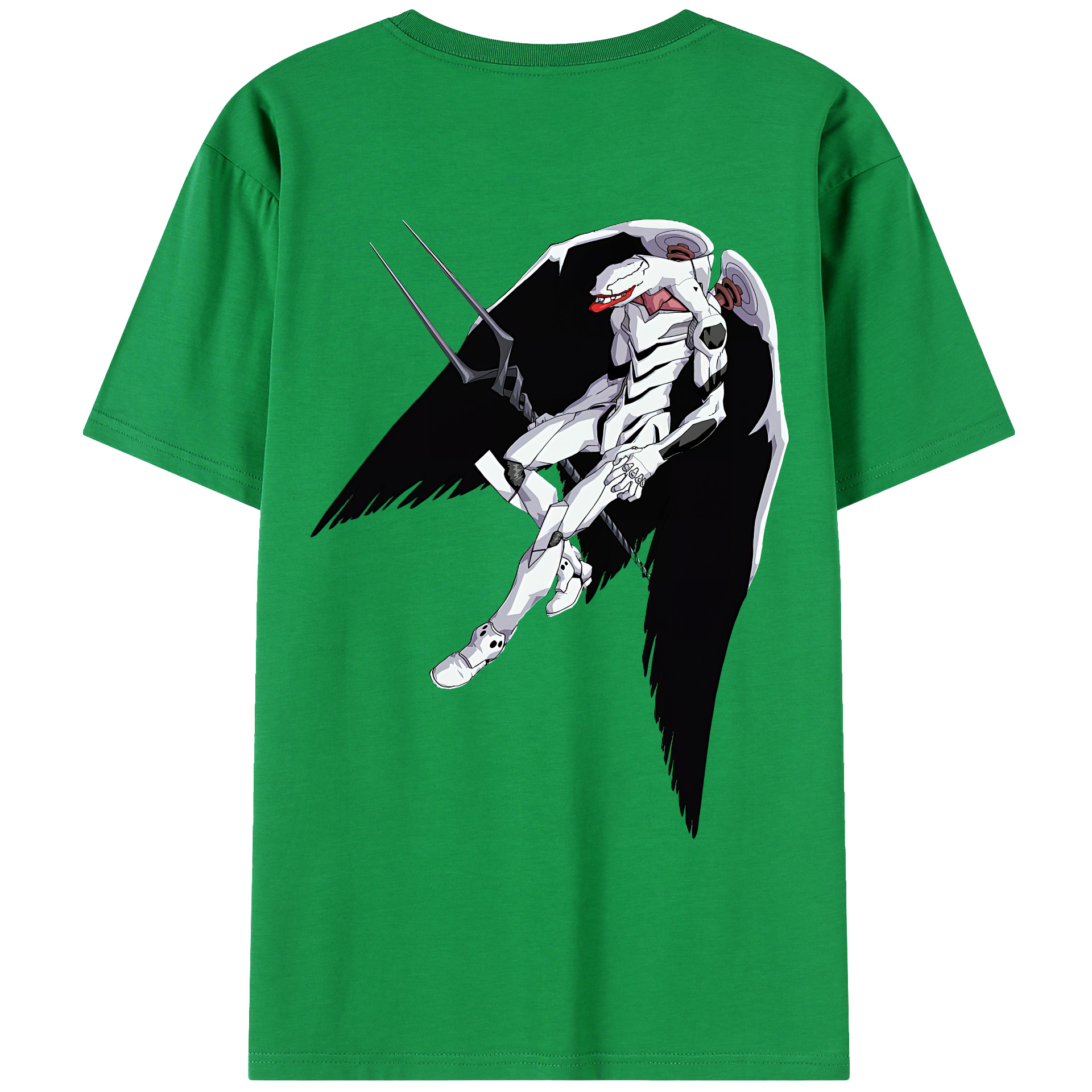 （画像用） EVA 新世紀エヴァンゲリオン 綿100％ メンズ半袖Tシャツ（バックプリント） 通気性