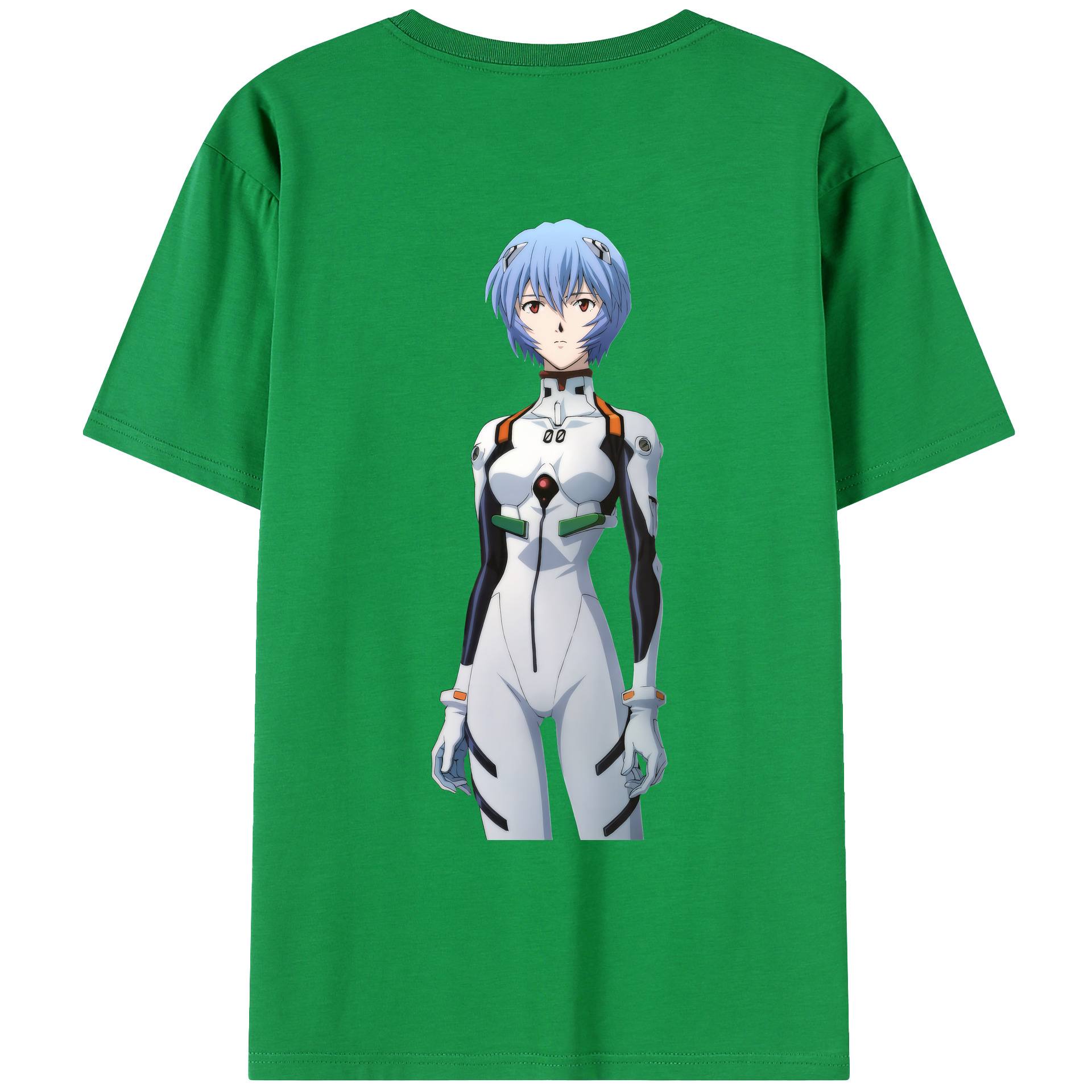 （画像用） EVA 新世紀エヴァンゲリオン 綿100％ メンズ半袖Tシャツ（バックプリント） 通気性