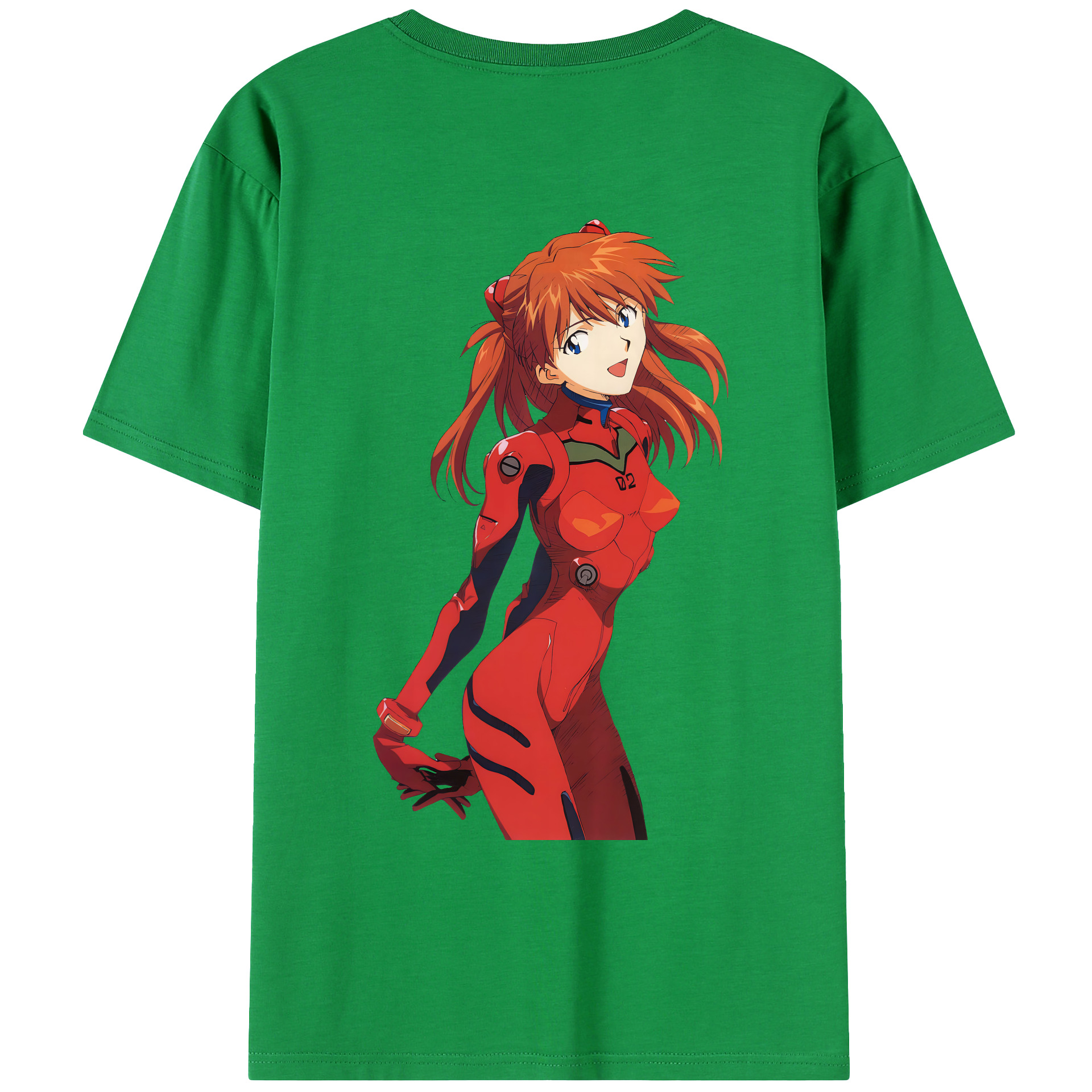 （画像用） EVA 新世紀エヴァンゲリオン 綿100％ メンズ半袖Tシャツ（バックプリント） 通気性