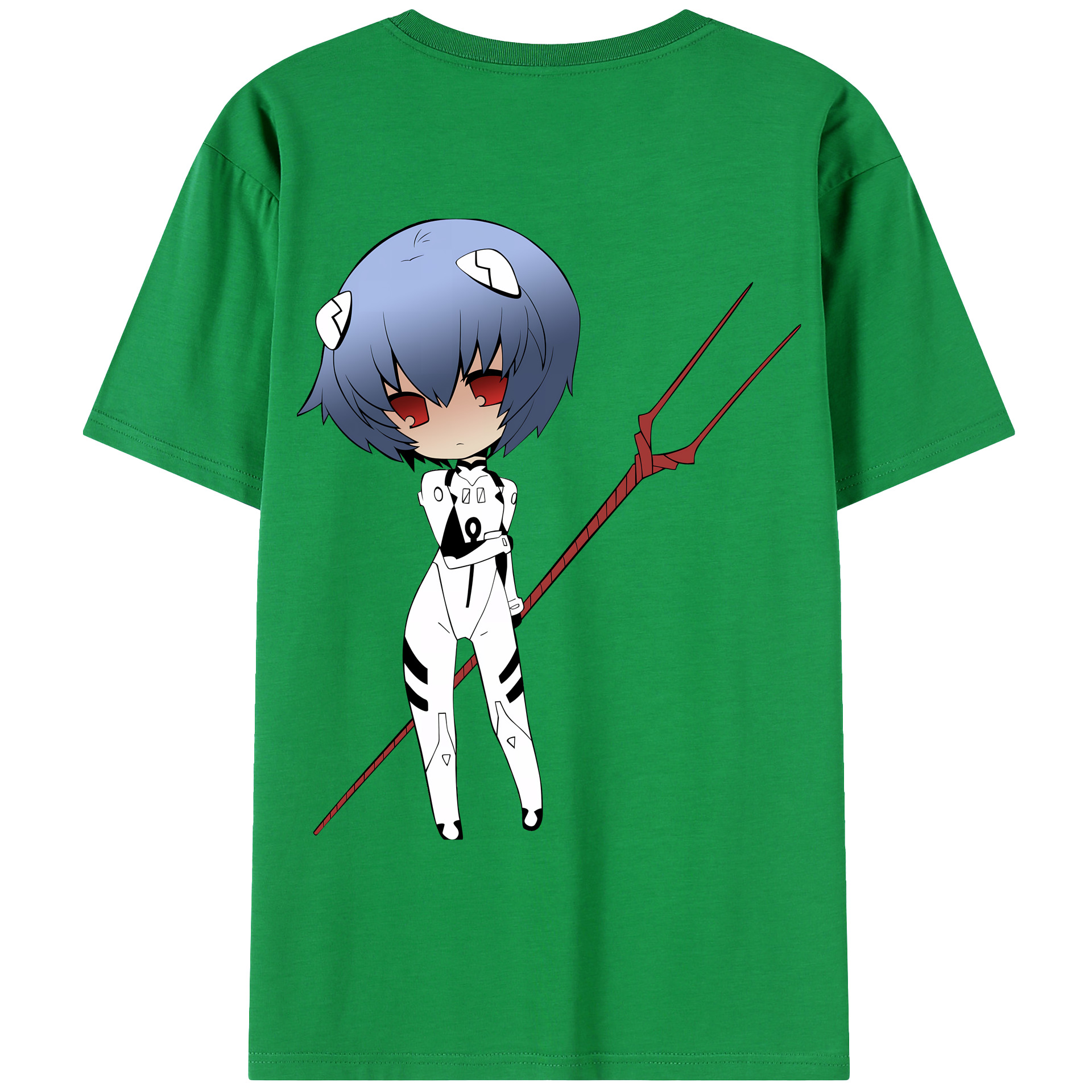 （画像用） EVA 新世紀エヴァンゲリオン 綿100％ メンズ半袖Tシャツ（バックプリント） 通気性