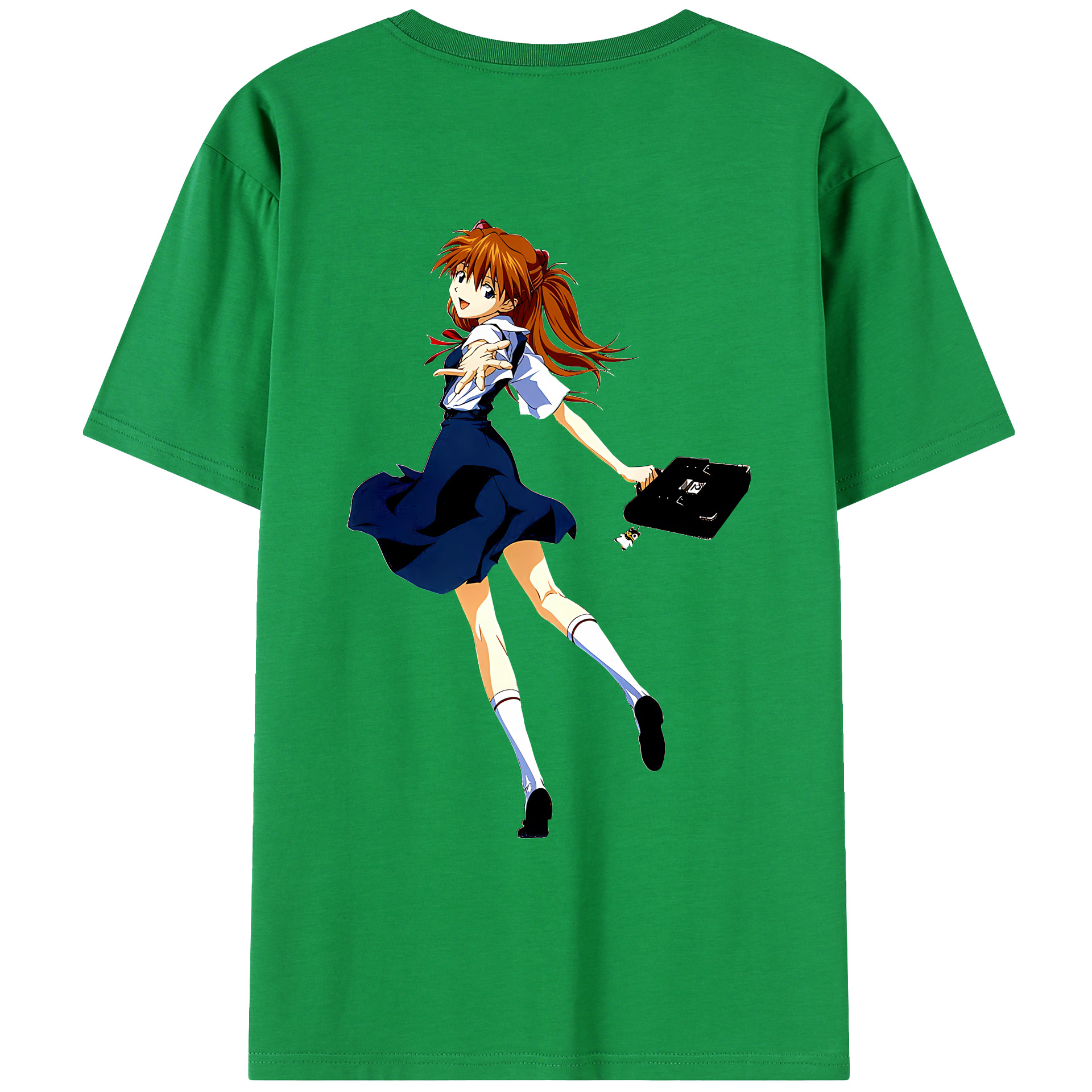 （画像用） EVA 新世紀エヴァンゲリオン 綿100％ メンズ半袖Tシャツ（バックプリント） 通気性