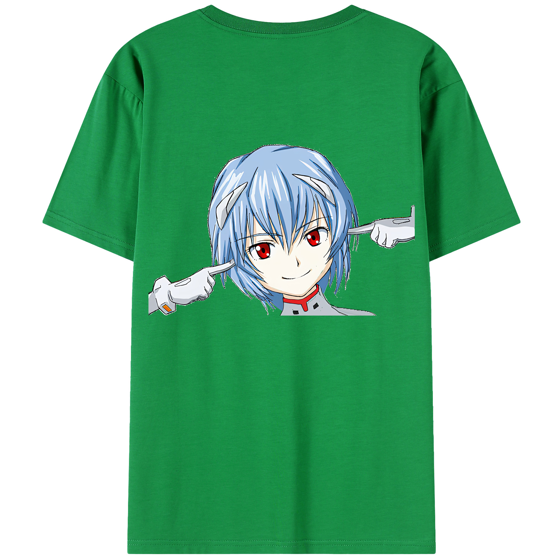 （画像用） EVA 新世紀エヴァンゲリオン 綿100％ メンズ半袖Tシャツ（バックプリント） 通気性