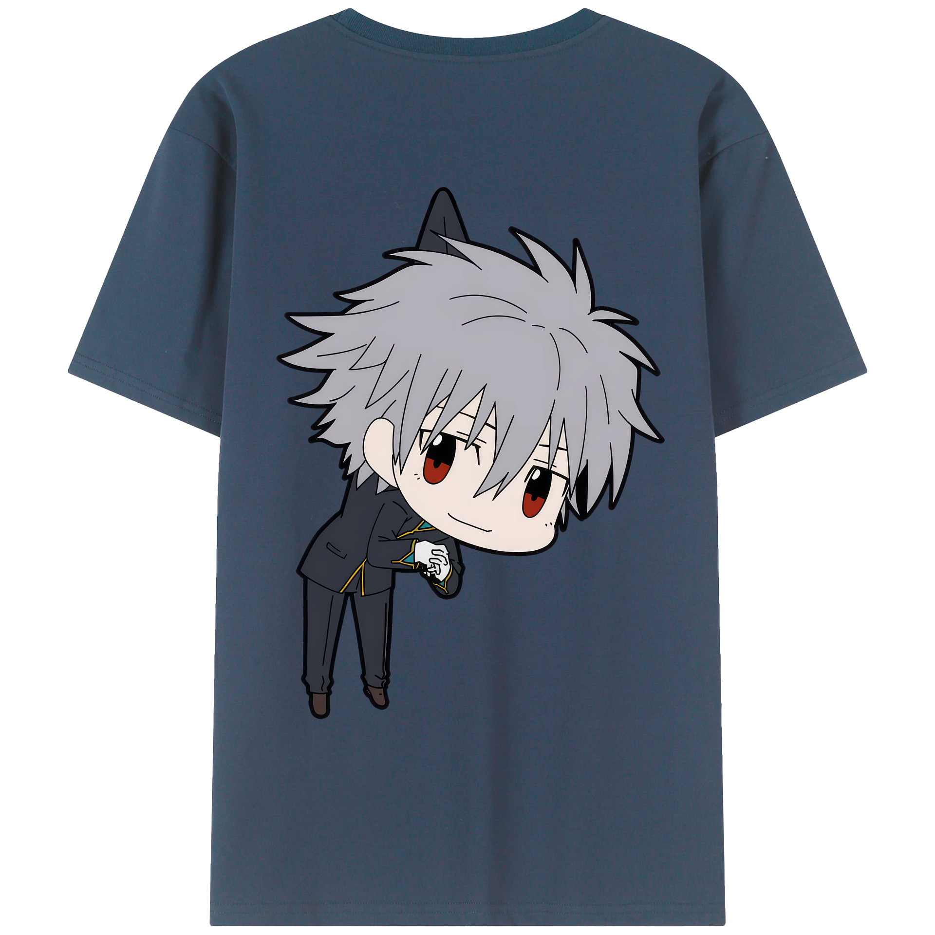 （画像用） EVA 新世紀エヴァンゲリオン 綿100％ メンズ半袖Tシャツ（バックプリント） 通気性