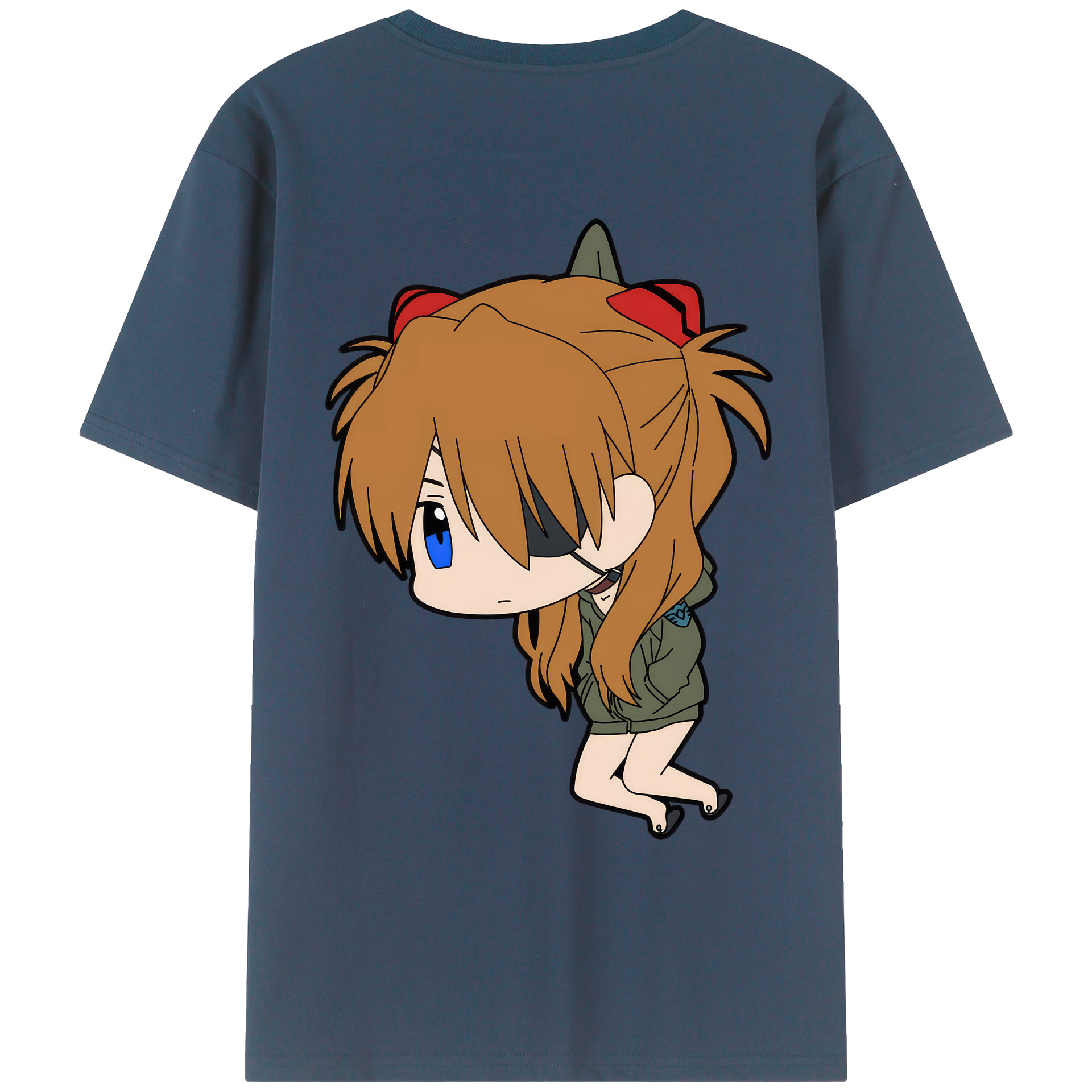 （画像用） EVA 新世紀エヴァンゲリオン 綿100％ メンズ半袖Tシャツ（バックプリント） 通気性