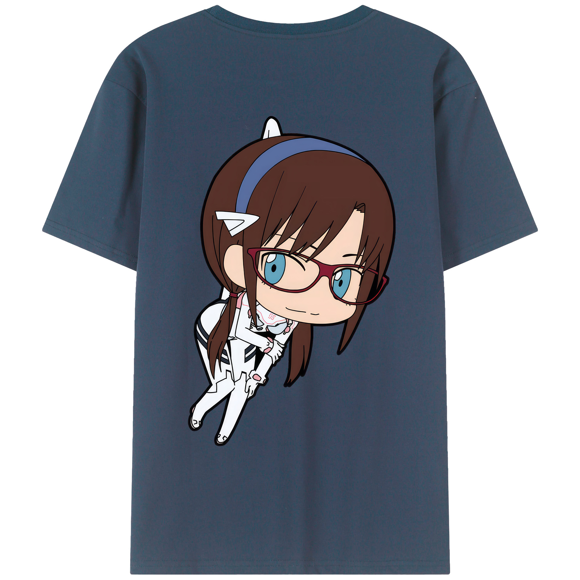（画像用） EVA 新世紀エヴァンゲリオン 綿100％ メンズ半袖Tシャツ（バックプリント） 通気性