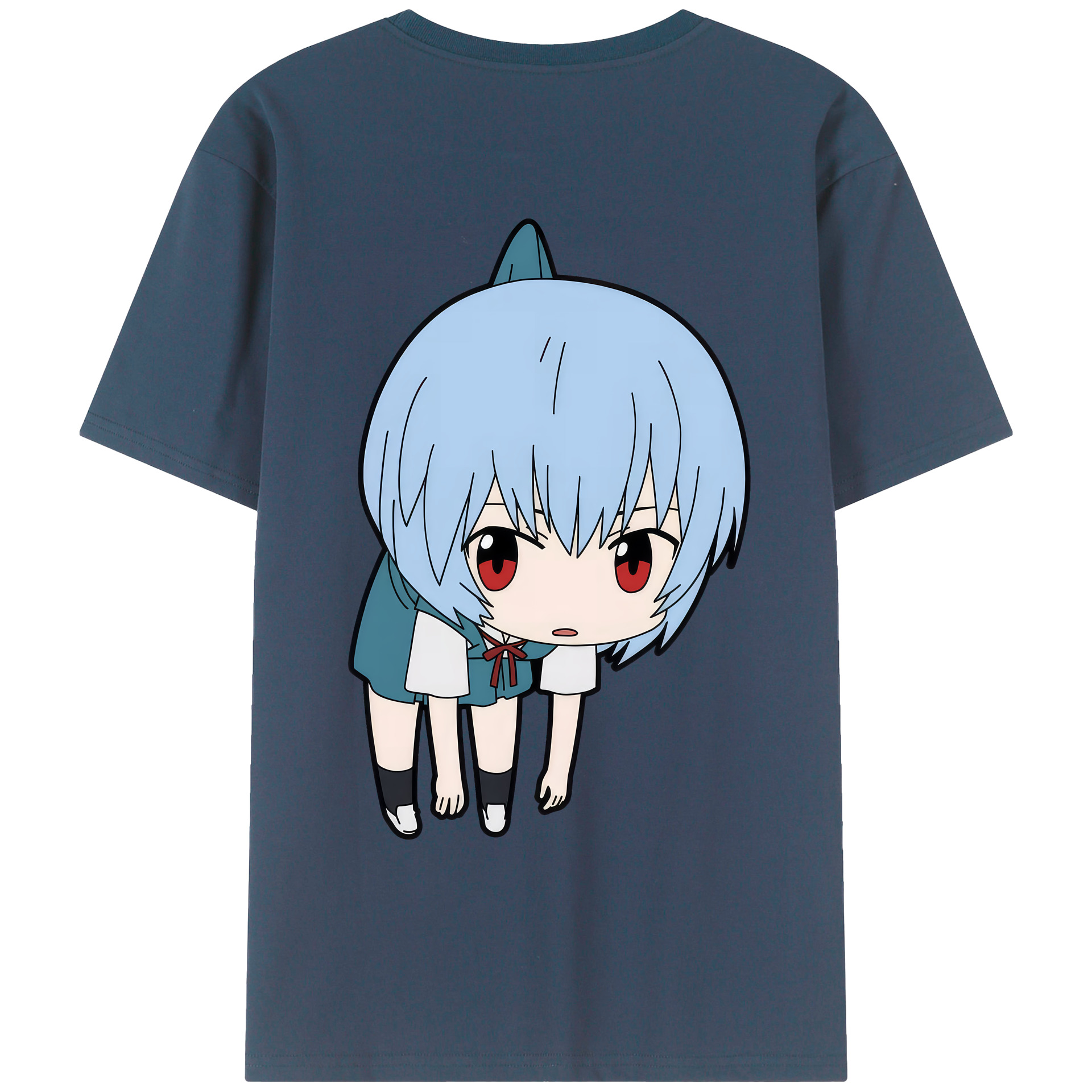 （画像用） EVA 新世紀エヴァンゲリオン 綿100％ メンズ半袖Tシャツ（バックプリント） 通気性