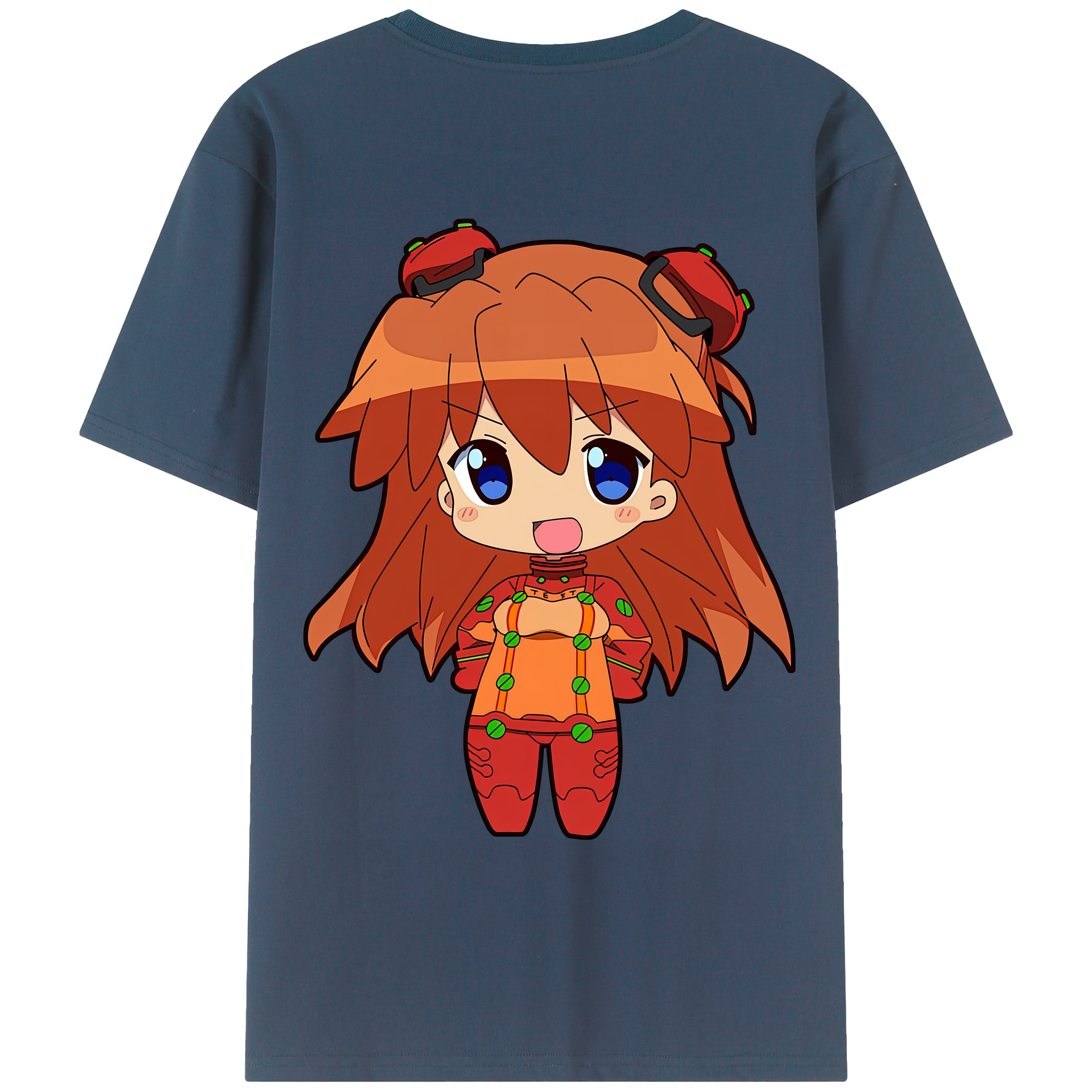 （画像用） EVA 新世紀エヴァンゲリオン 綿100％ メンズ半袖Tシャツ（バックプリント） 通気性