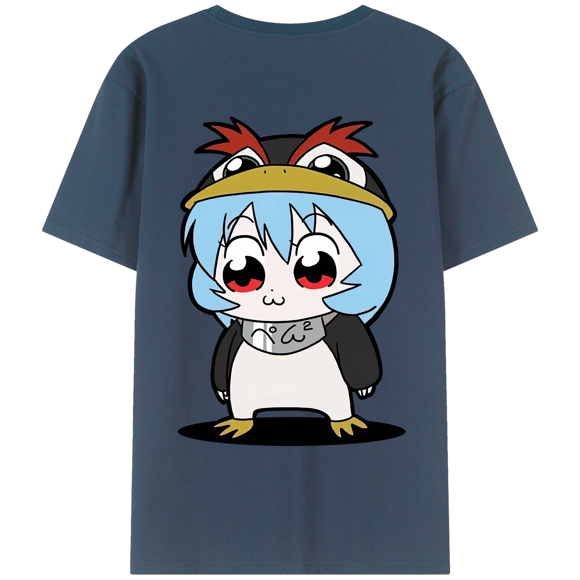 （画像用） EVA 新世紀エヴァンゲリオン 綿100％ メンズ半袖Tシャツ（バックプリント） 通気性