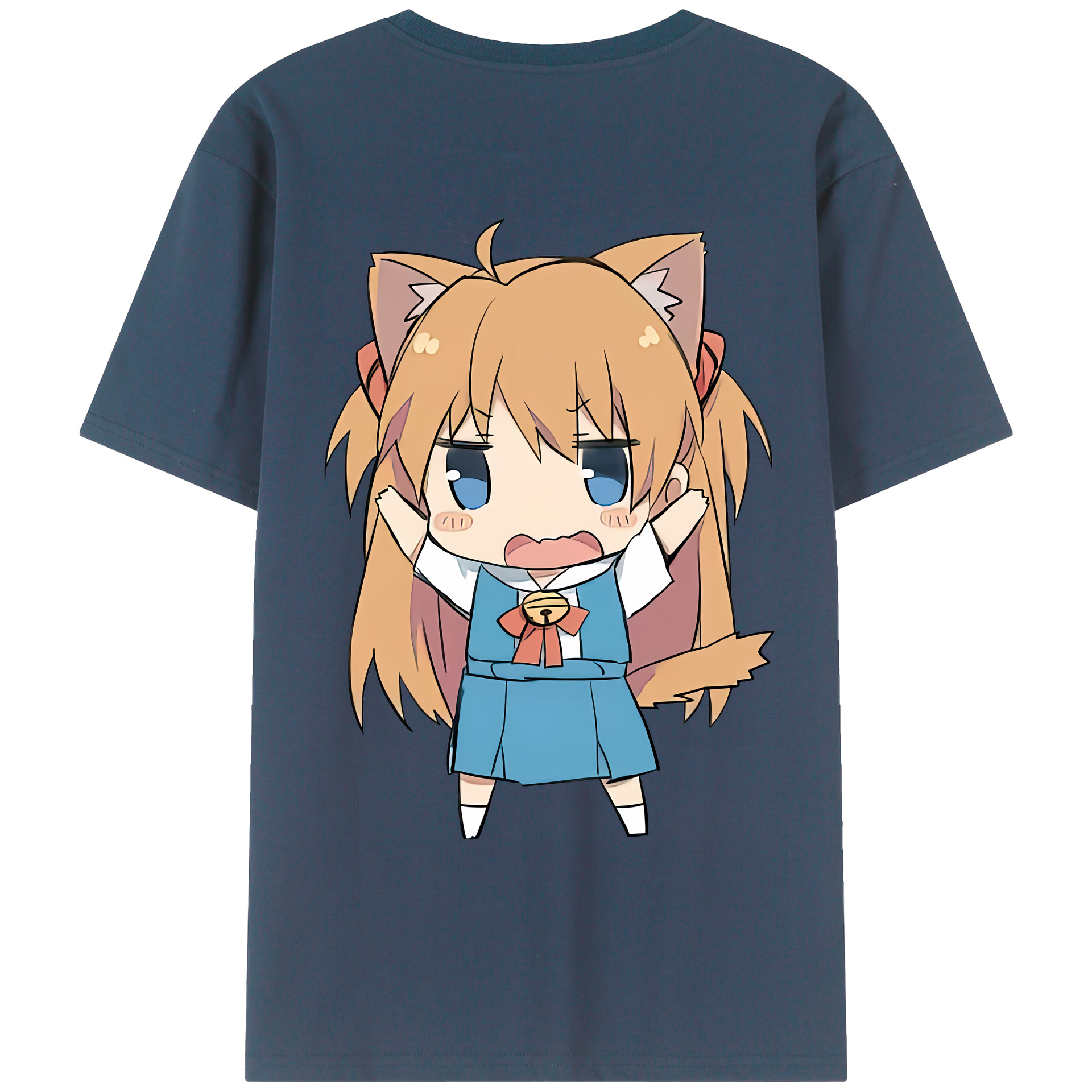 （画像用） EVA 新世紀エヴァンゲリオン 綿100％ メンズ半袖Tシャツ（バックプリント） 通気性