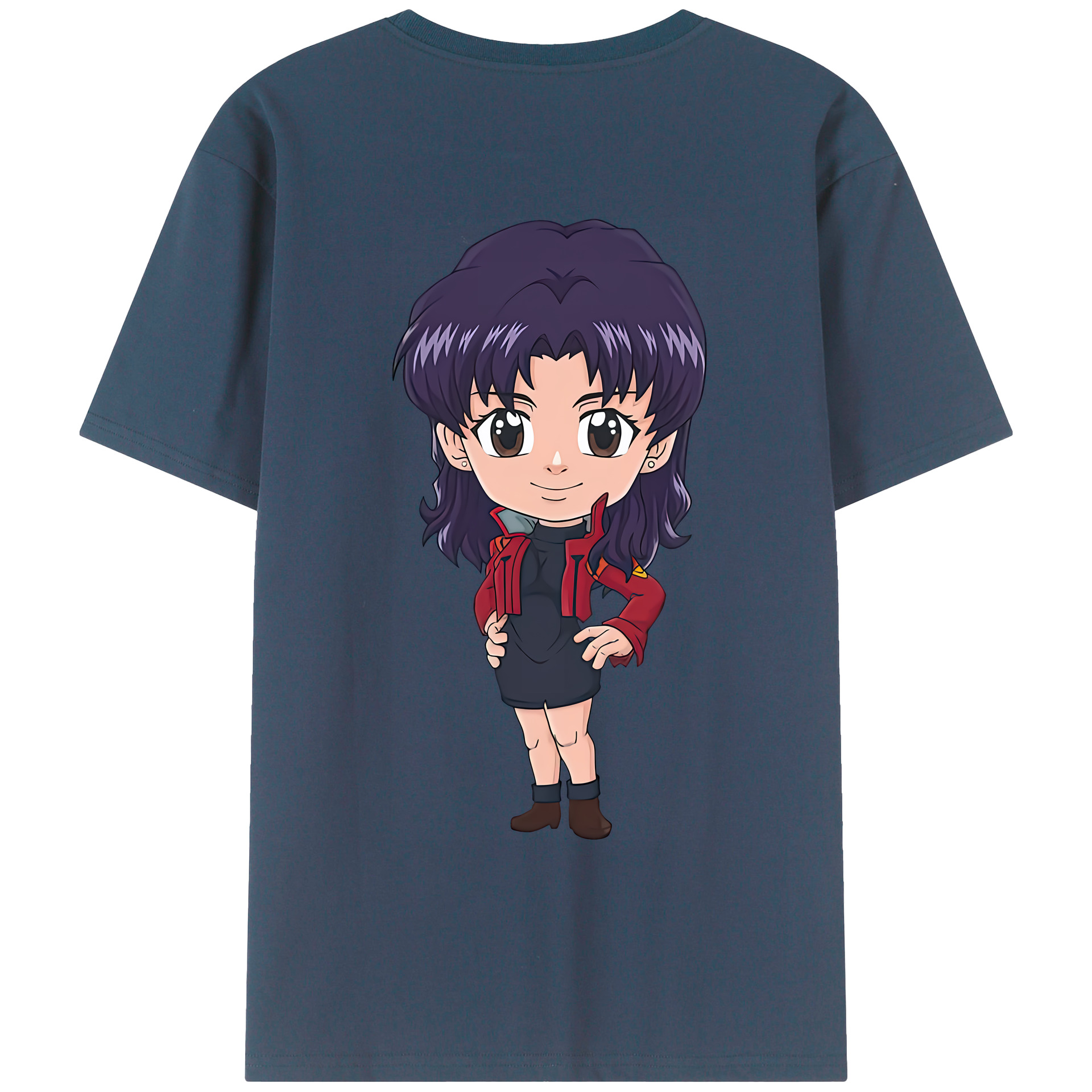 （画像用） EVA 新世紀エヴァンゲリオン 綿100％ メンズ半袖Tシャツ（バックプリント） 通気性