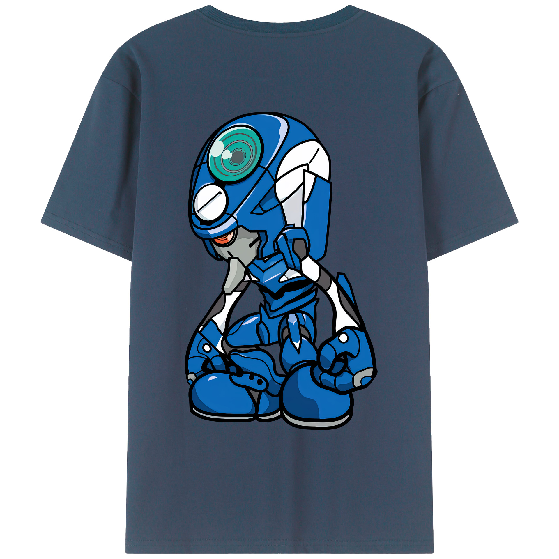（画像用） EVA 新世紀エヴァンゲリオン 綿100％ メンズ半袖Tシャツ（バックプリント） 通気性