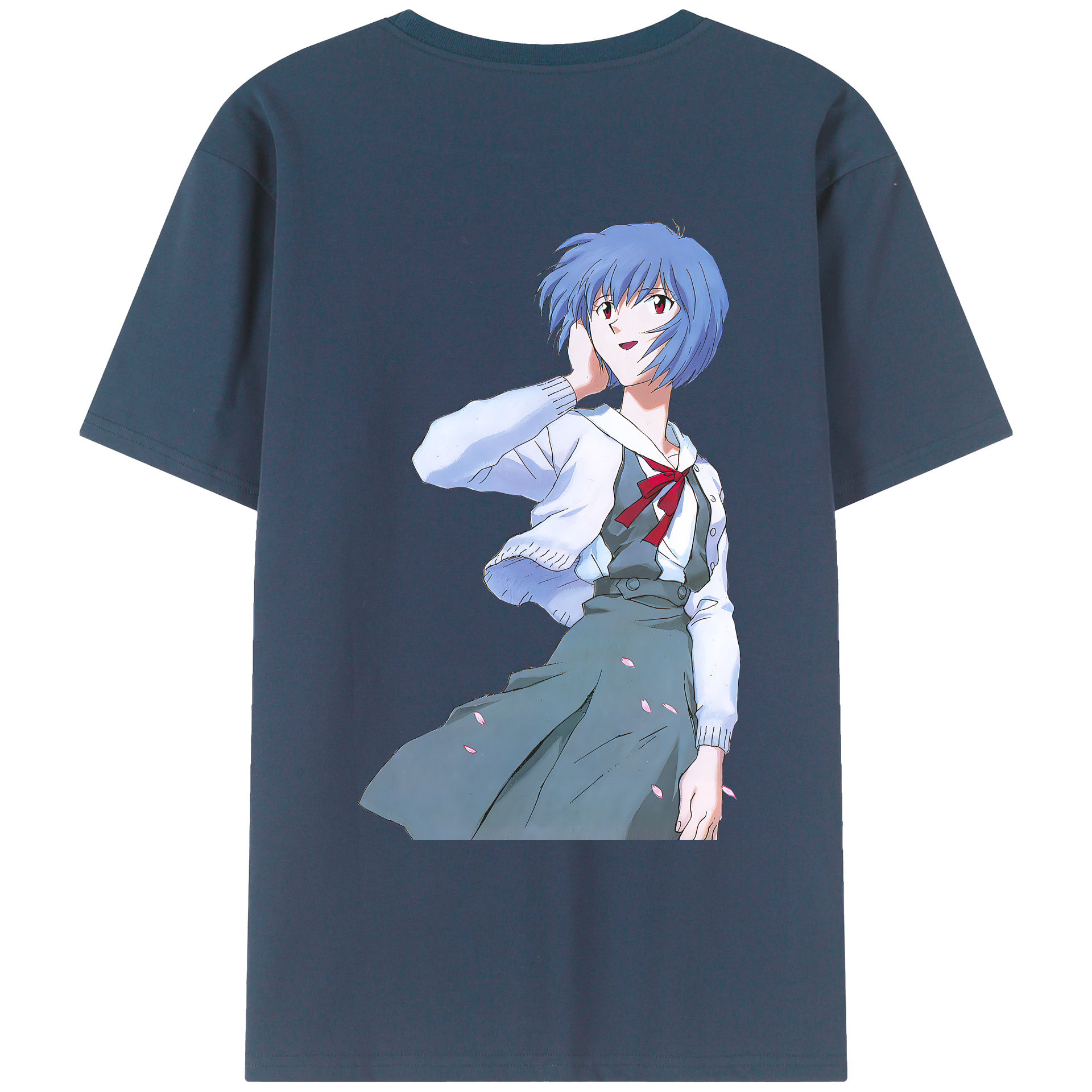 （画像用） EVA 新世紀エヴァンゲリオン 綿100％ メンズ半袖Tシャツ（バックプリント） 通気性