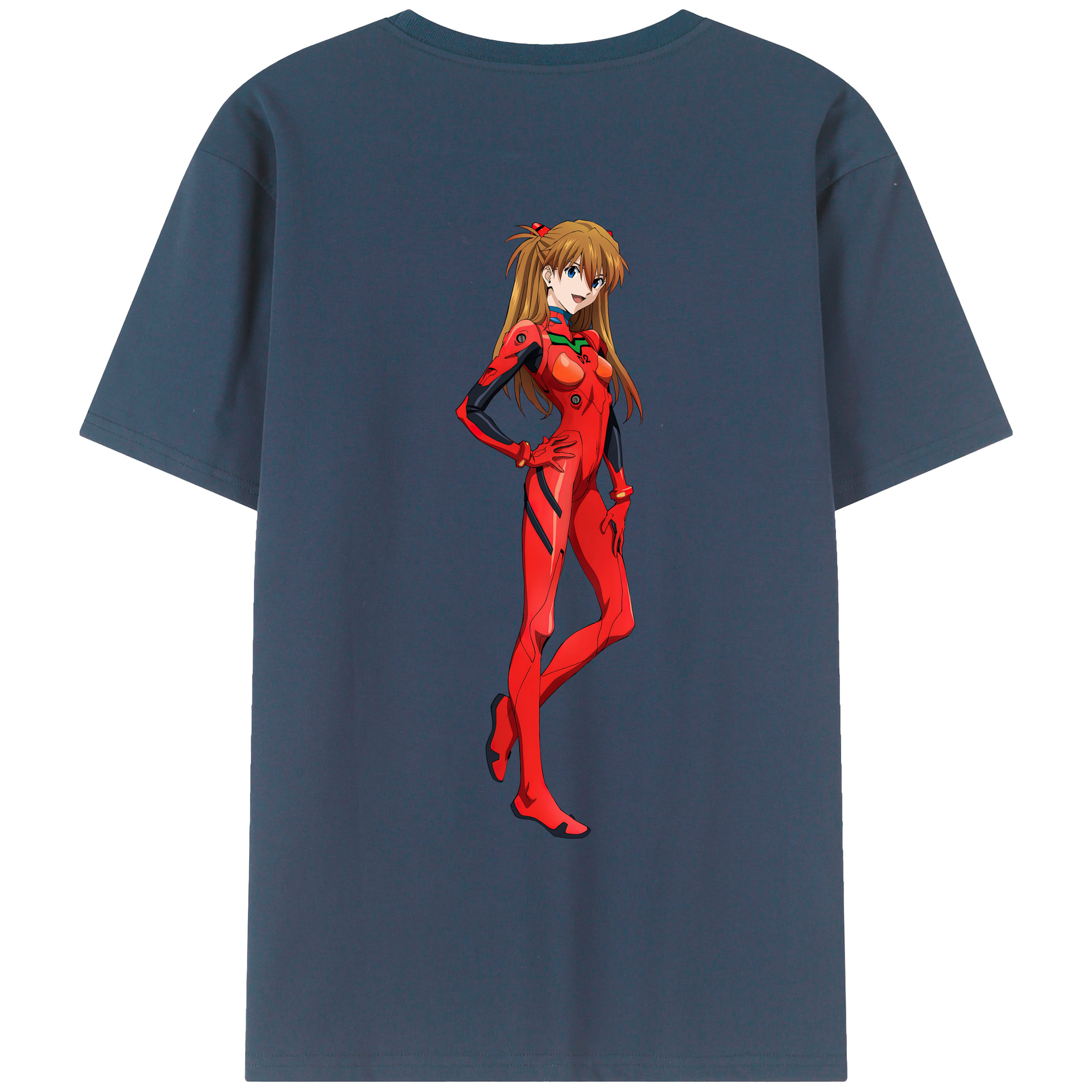 （画像用） EVA 新世紀エヴァンゲリオン 綿100％ メンズ半袖Tシャツ（バックプリント） 通気性
