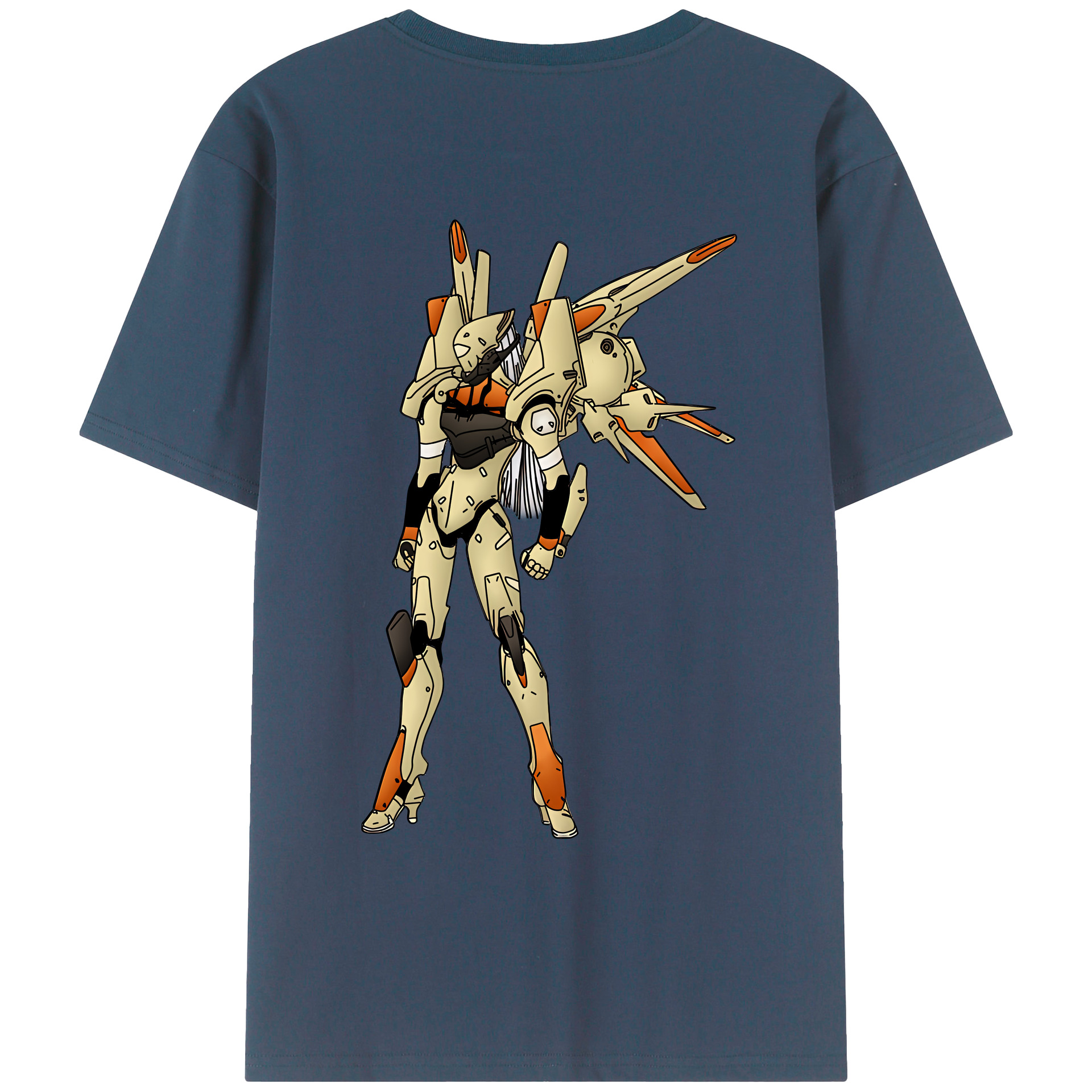 （画像用） EVA 新世紀エヴァンゲリオン 綿100％ メンズ半袖Tシャツ（バックプリント） 通気性