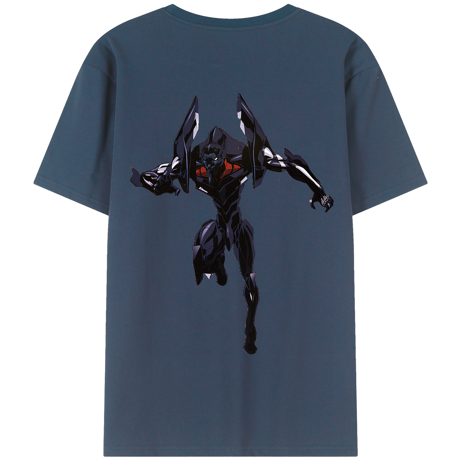 （画像用） EVA 新世紀エヴァンゲリオン 綿100％ メンズ半袖Tシャツ（バックプリント） 通気性