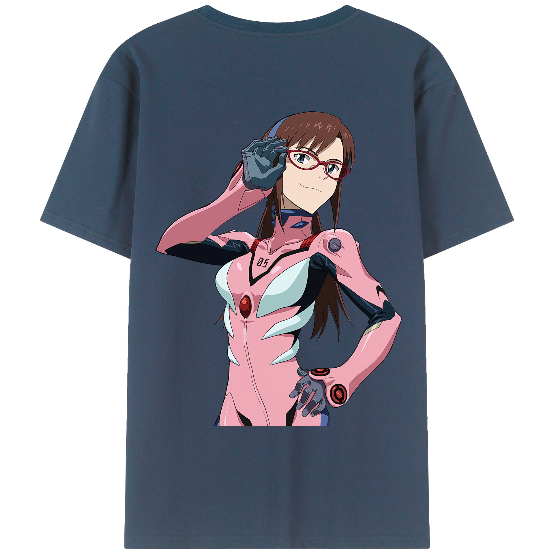 （画像用） EVA 新世紀エヴァンゲリオン 綿100％ メンズ半袖Tシャツ（バックプリント） 通気性