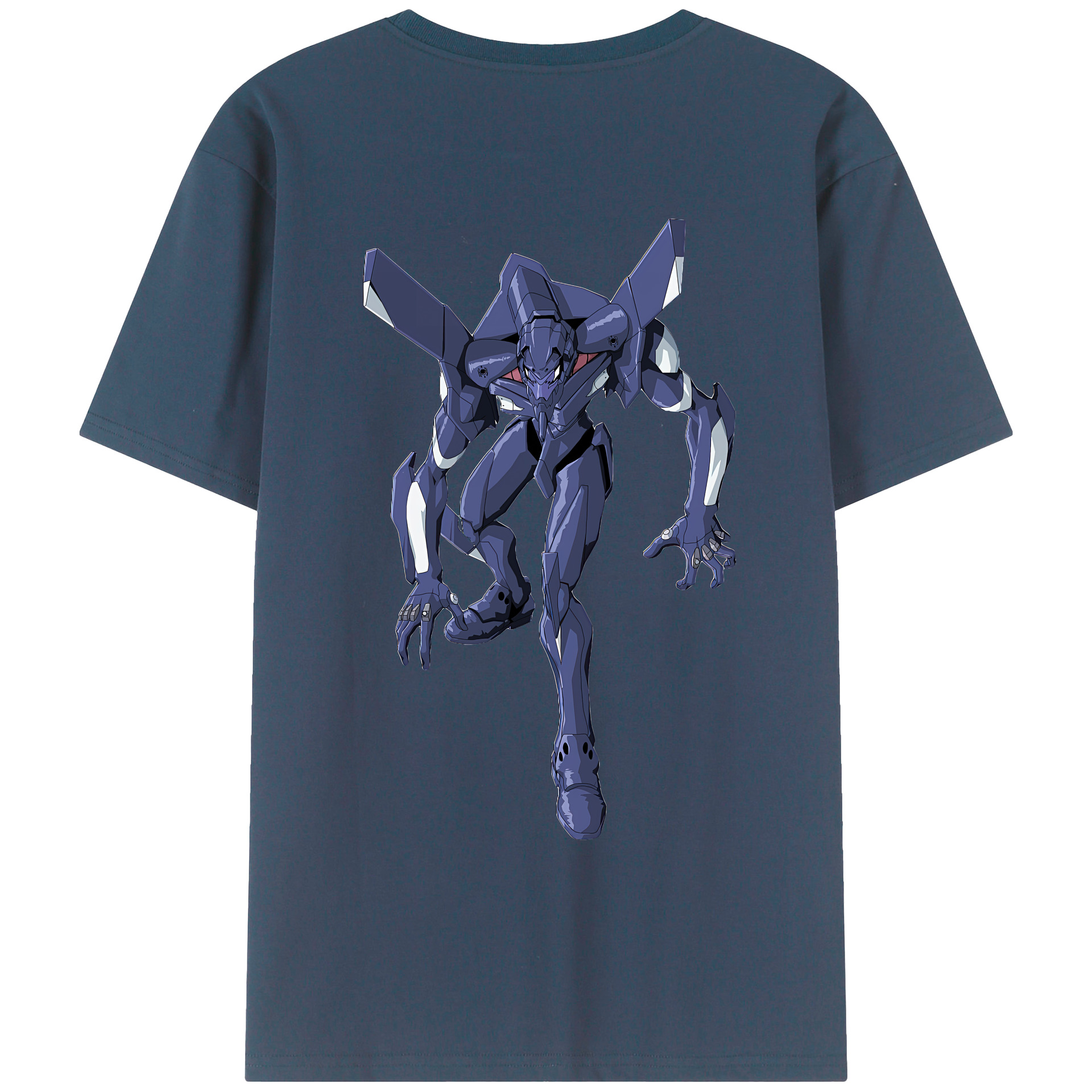 （画像用） EVA 新世紀エヴァンゲリオン 綿100％ メンズ半袖Tシャツ（バックプリント） 通気性