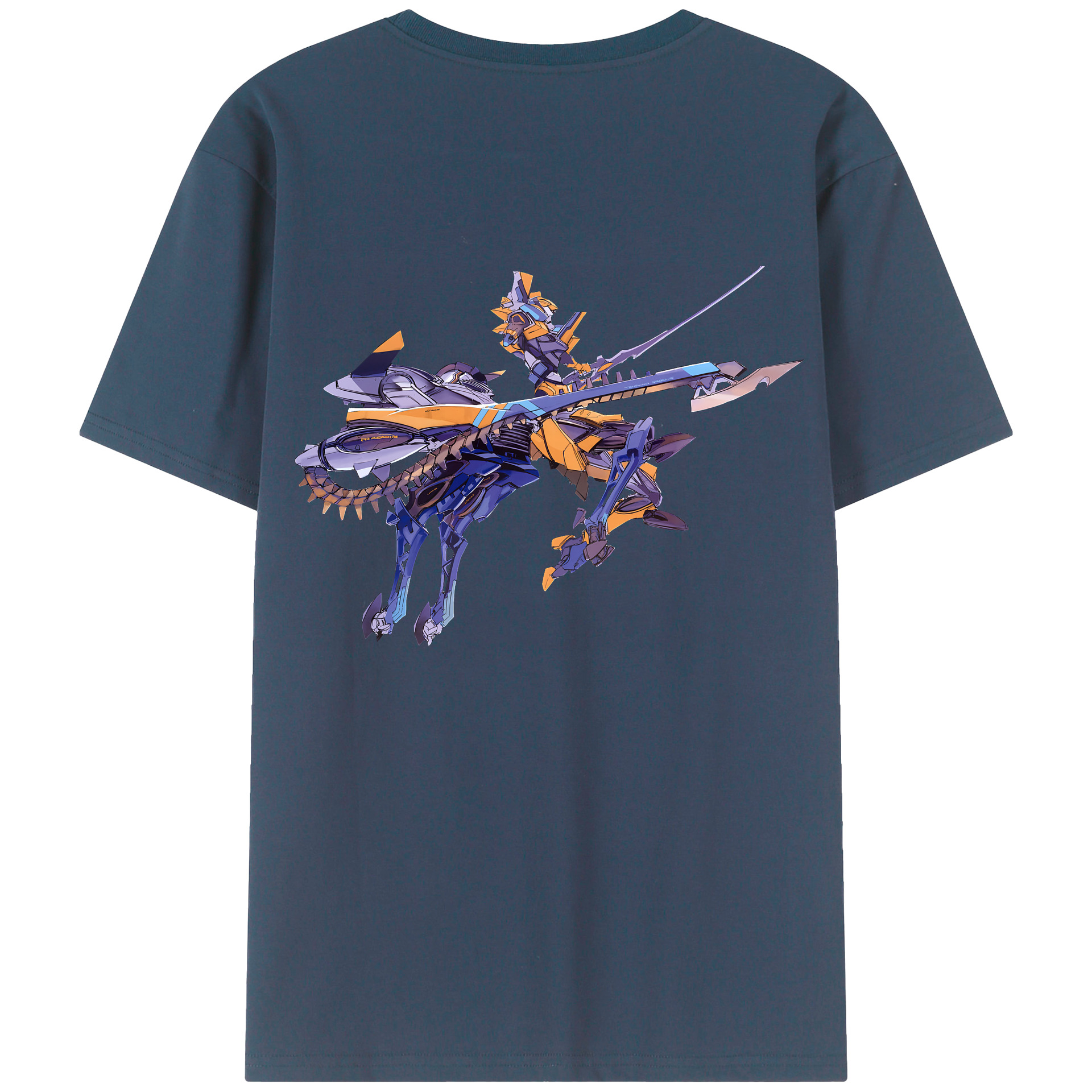 （画像用） EVA 新世紀エヴァンゲリオン 綿100％ メンズ半袖Tシャツ（バックプリント） 通気性