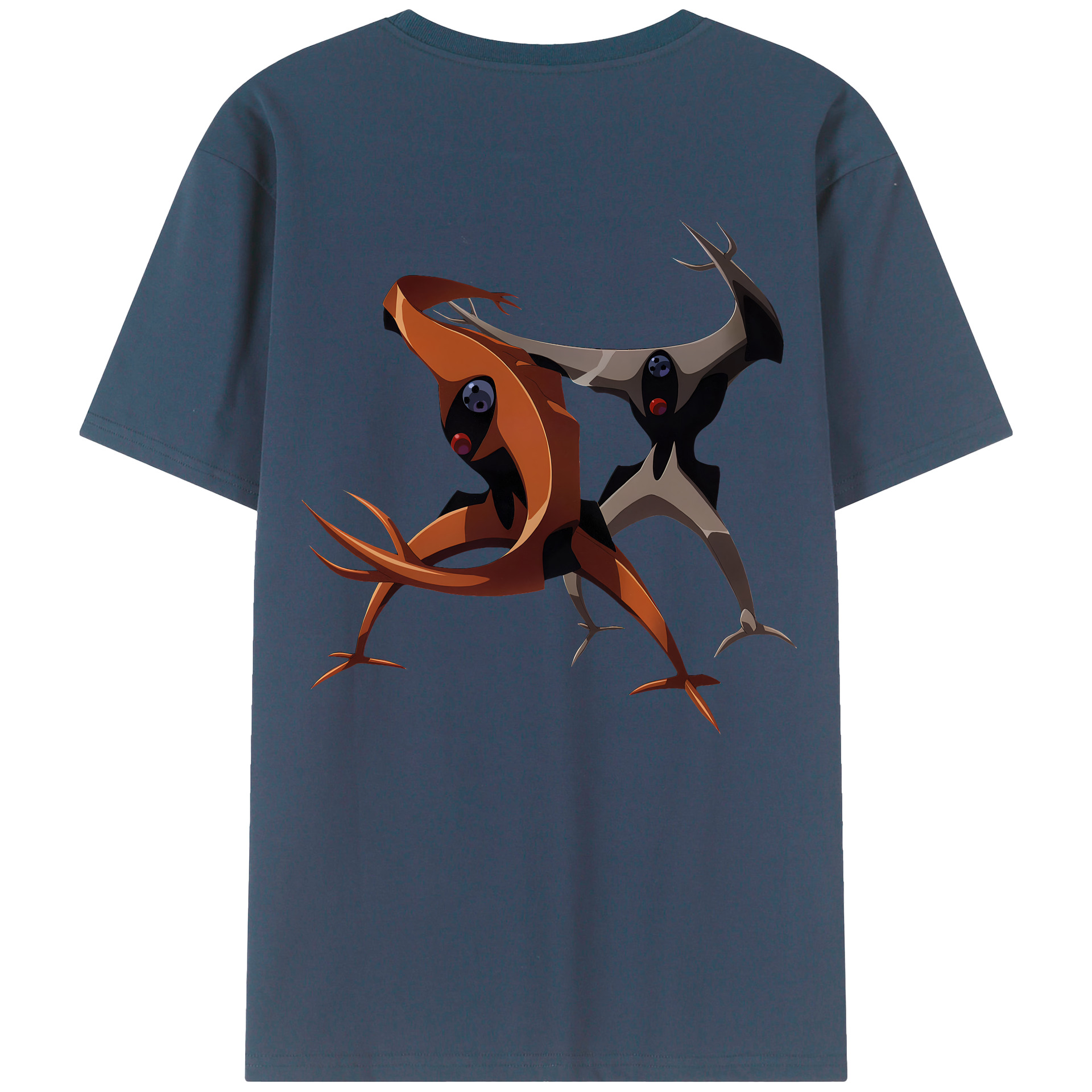 （画像用） EVA 新世紀エヴァンゲリオン 綿100％ メンズ半袖Tシャツ（バックプリント） 通気性