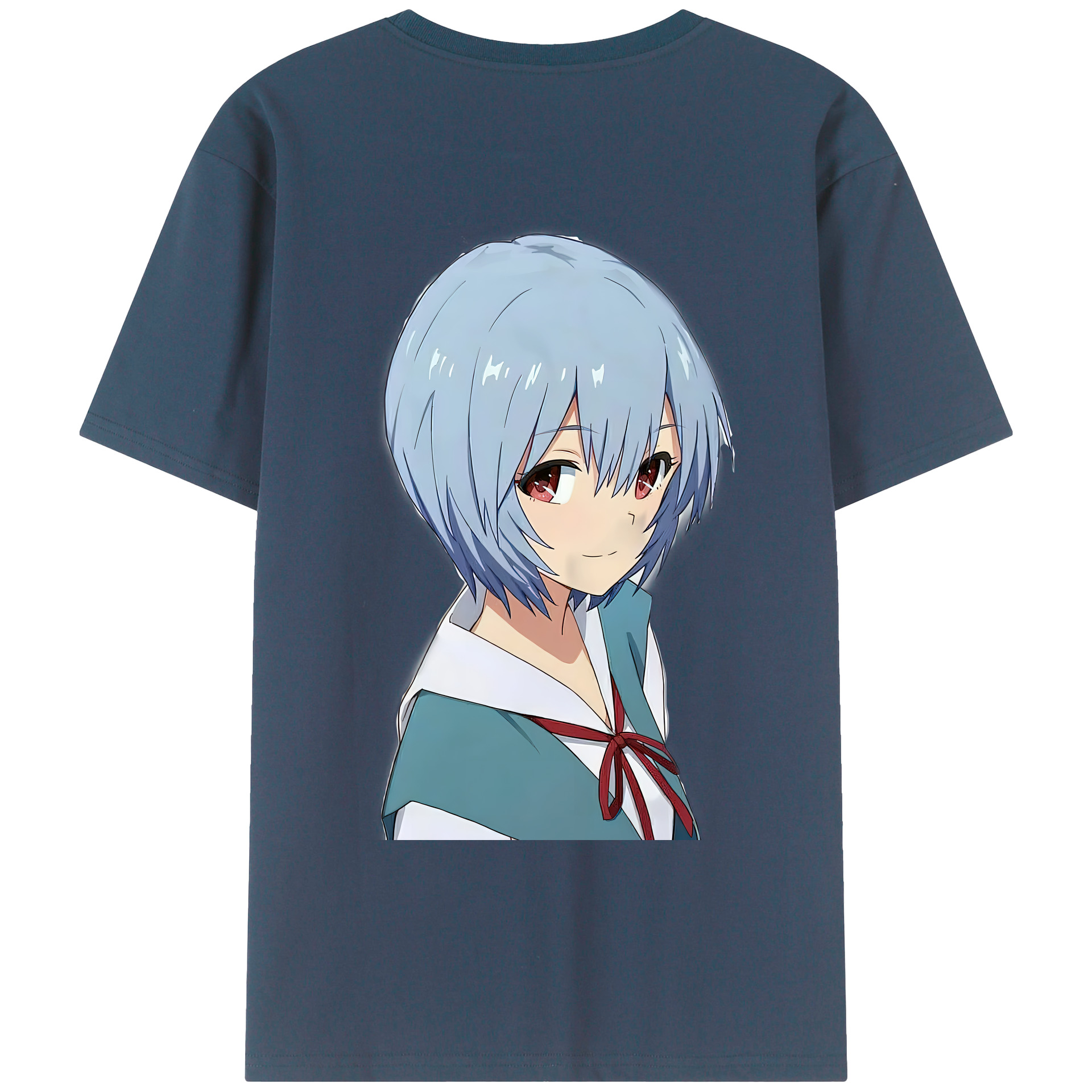 （画像用） EVA 新世紀エヴァンゲリオン 綿100％ メンズ半袖Tシャツ（バックプリント） 通気性