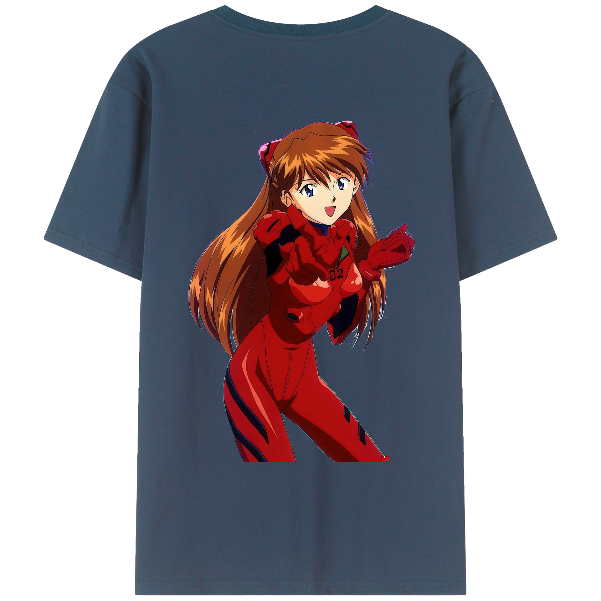 （画像用） EVA 新世紀エヴァンゲリオン 綿100％ メンズ半袖Tシャツ（バックプリント） 通気性