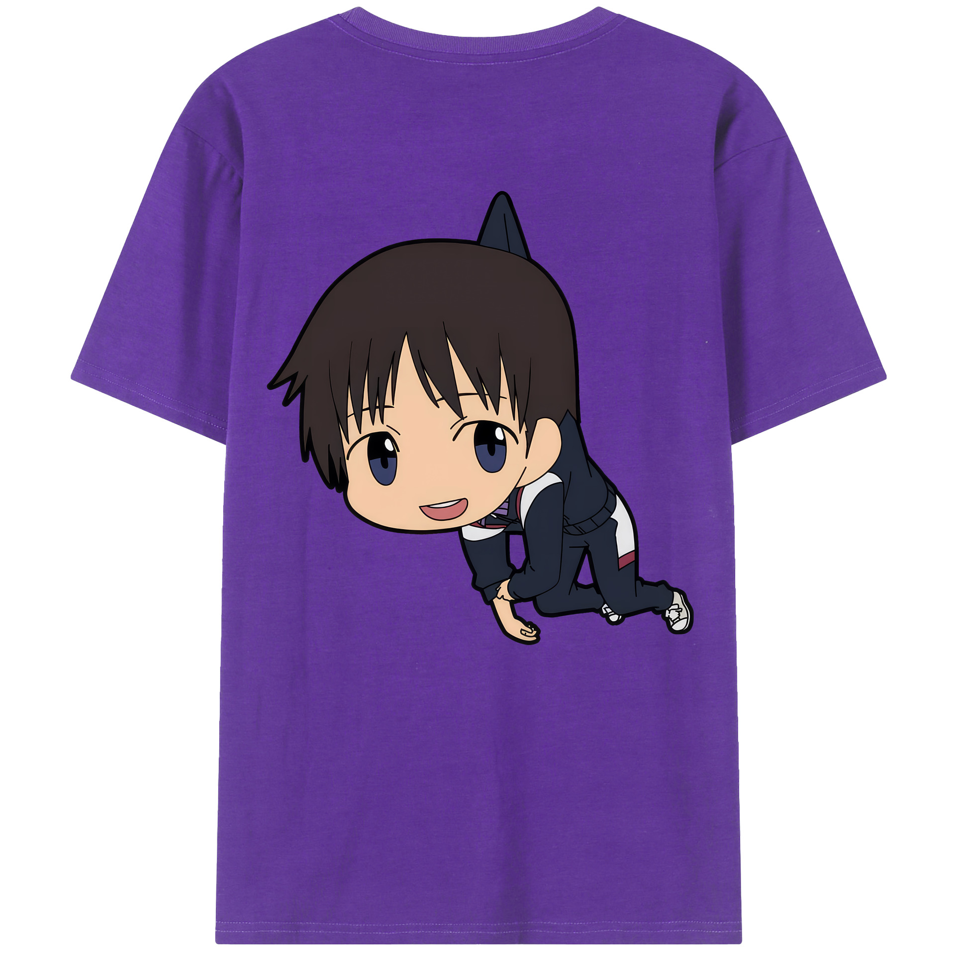 （画像用） EVA 新世紀エヴァンゲリオン 綿100％ メンズ半袖Tシャツ（バックプリント） 通気性