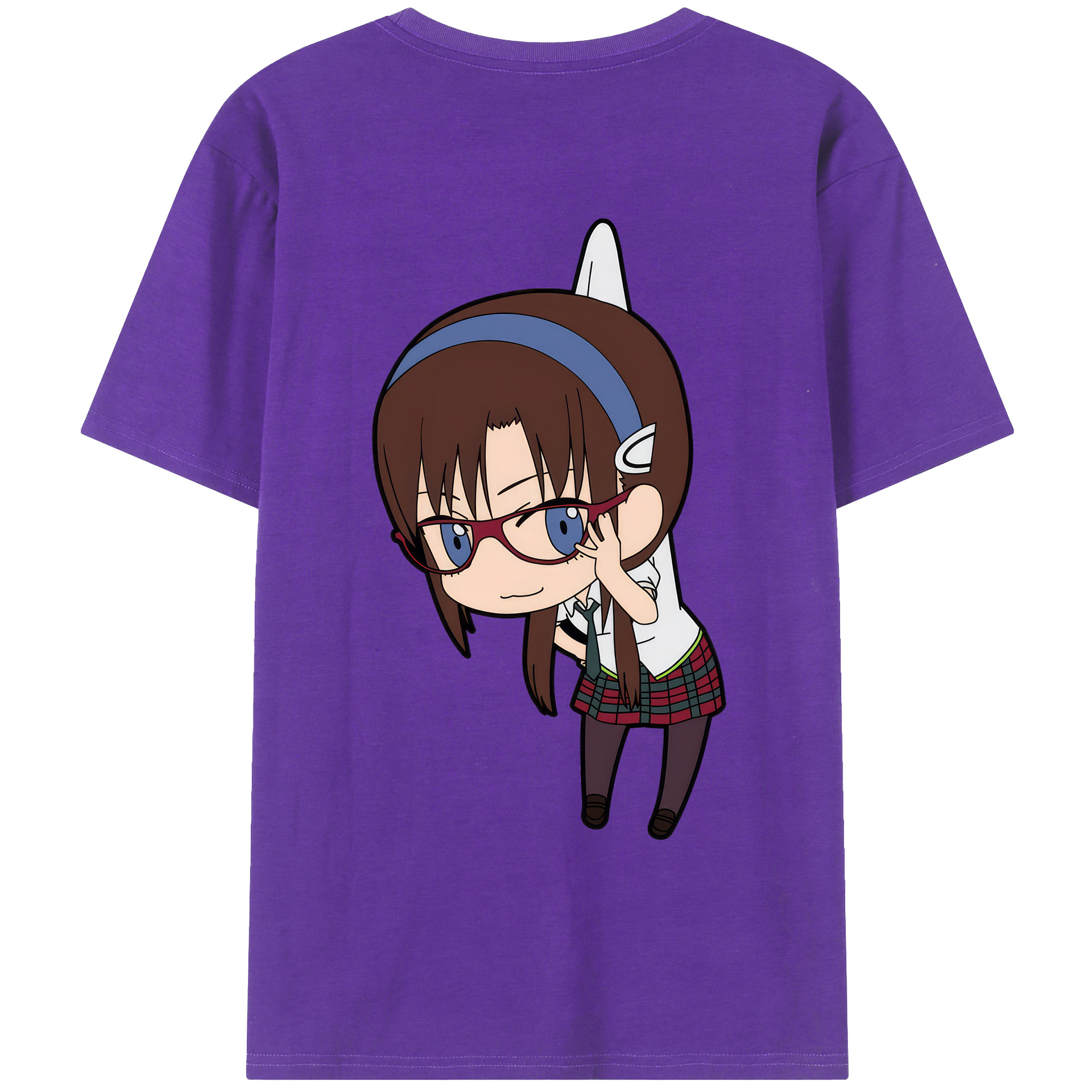 （画像用） EVA 新世紀エヴァンゲリオン 綿100％ メンズ半袖Tシャツ（バックプリント） 通気性