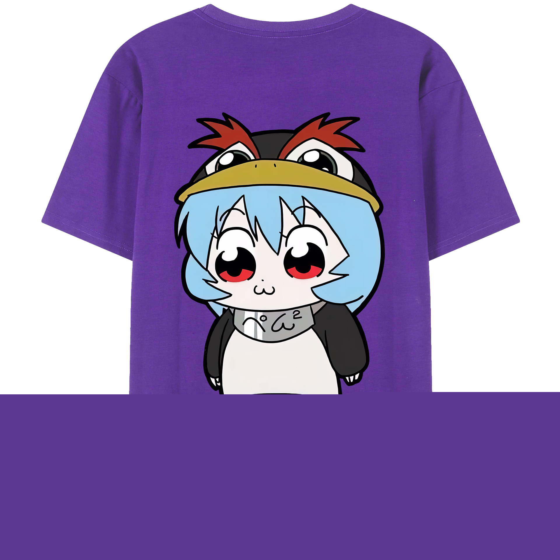 （画像用） EVA 新世紀エヴァンゲリオン 綿100％ メンズ半袖Tシャツ（バックプリント） 通気性