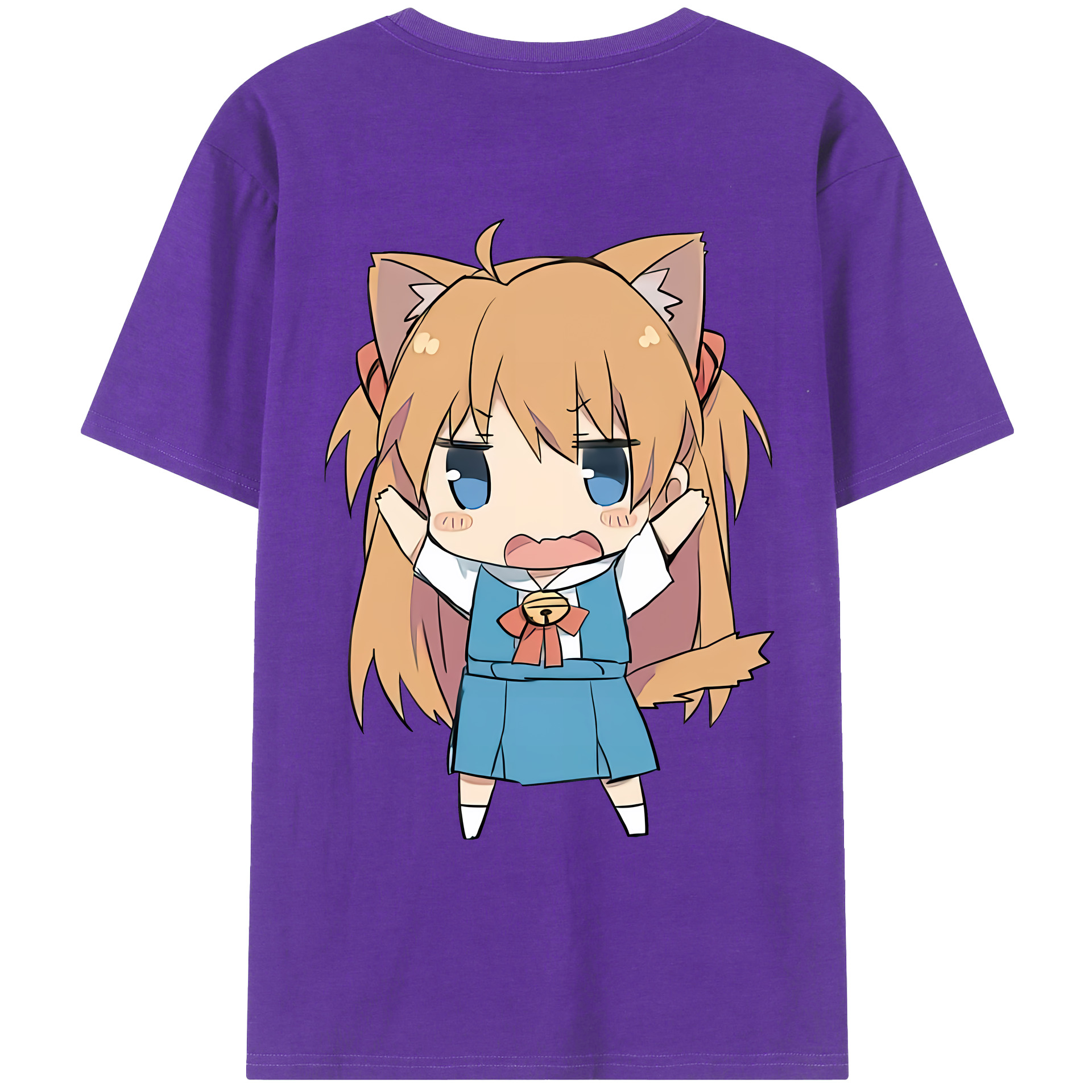 （画像用） EVA 新世紀エヴァンゲリオン 綿100％ メンズ半袖Tシャツ（バックプリント） 通気性