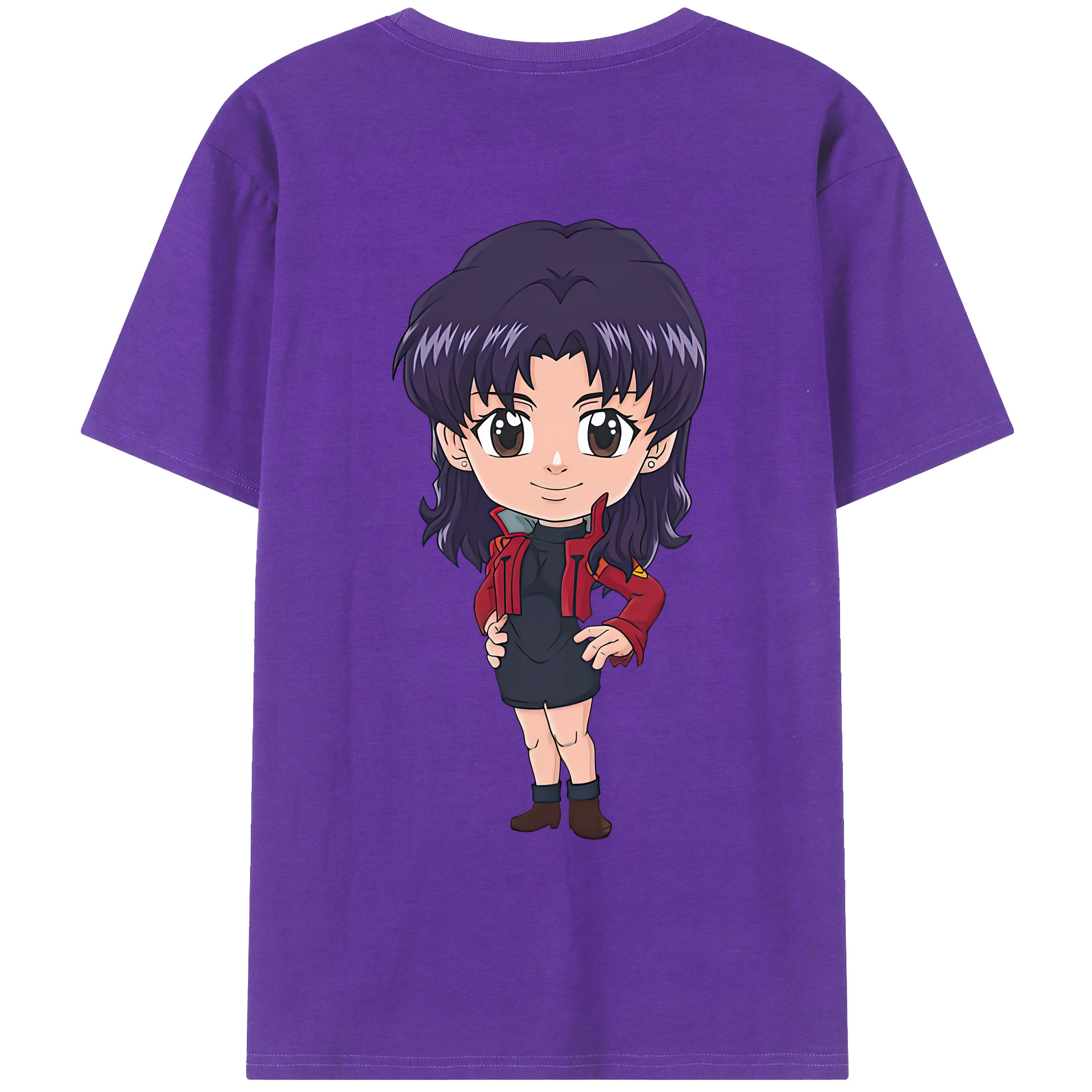 （画像用） EVA 新世紀エヴァンゲリオン 綿100％ メンズ半袖Tシャツ（バックプリント） 通気性