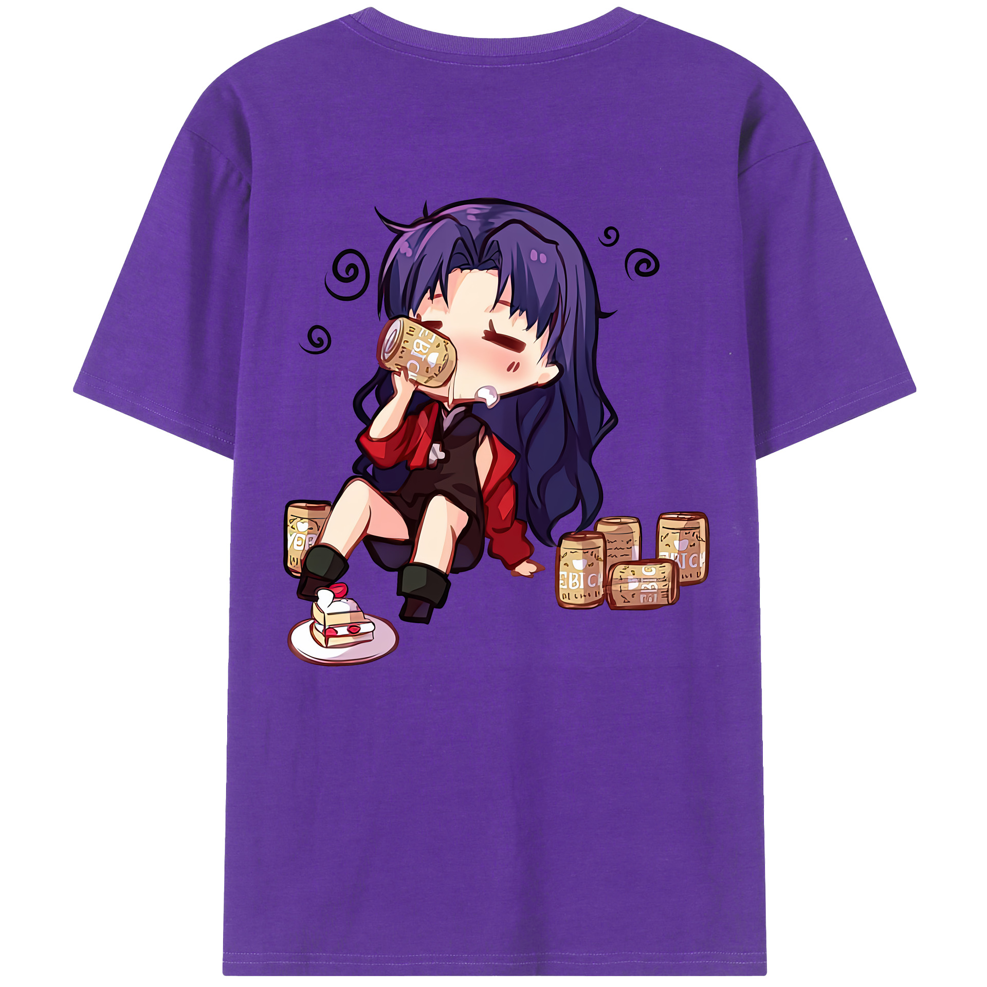 （画像用） EVA 新世紀エヴァンゲリオン 綿100％ メンズ半袖Tシャツ（バックプリント） 通気性