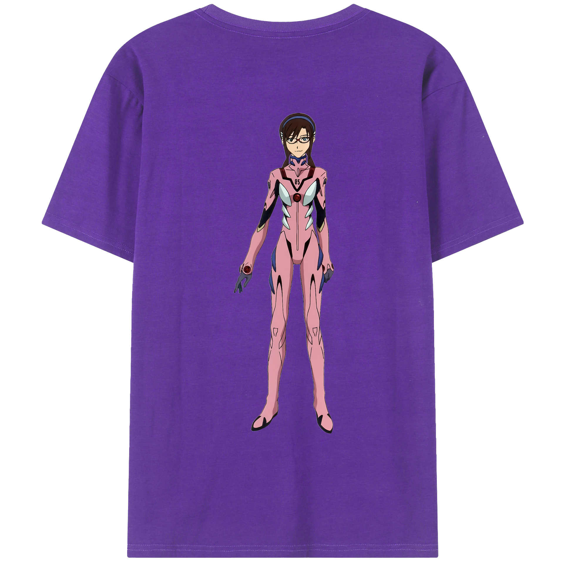 （画像用） EVA 新世紀エヴァンゲリオン 綿100％ メンズ半袖Tシャツ（バックプリント） 通気性