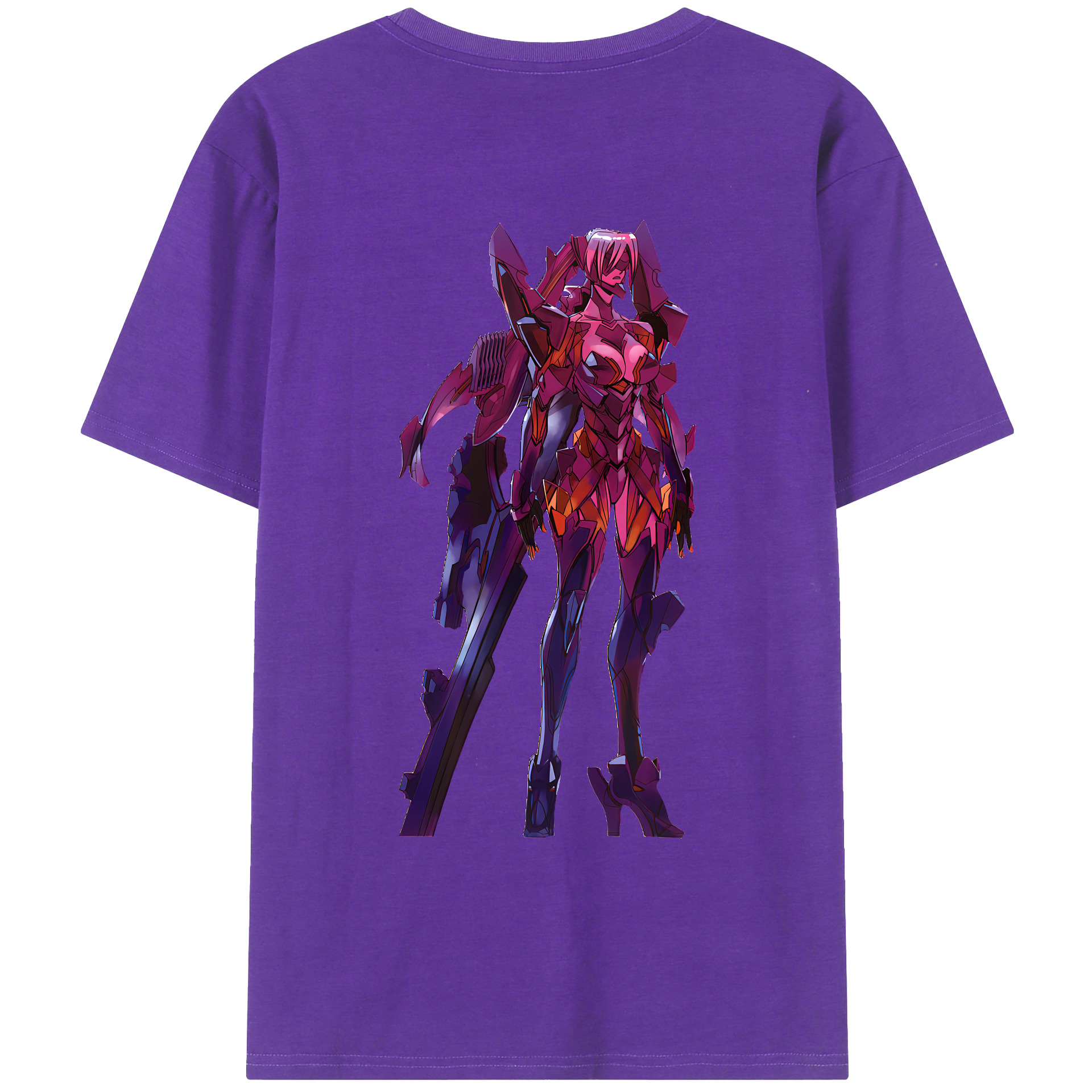 （画像用） EVA 新世紀エヴァンゲリオン 綿100％ メンズ半袖Tシャツ（バックプリント） 通気性