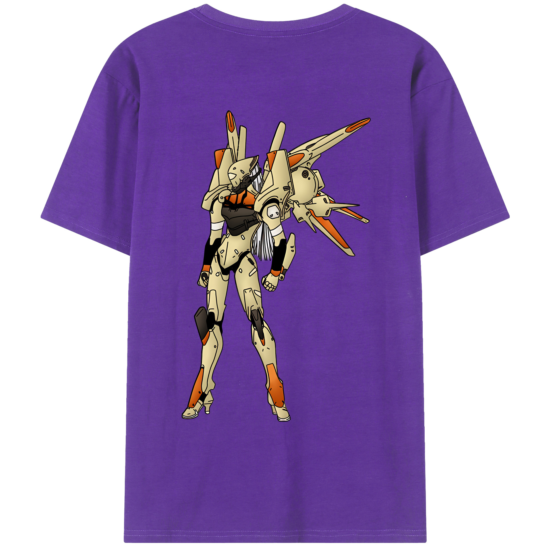 （画像用） EVA 新世紀エヴァンゲリオン 綿100％ メンズ半袖Tシャツ（バックプリント） 通気性