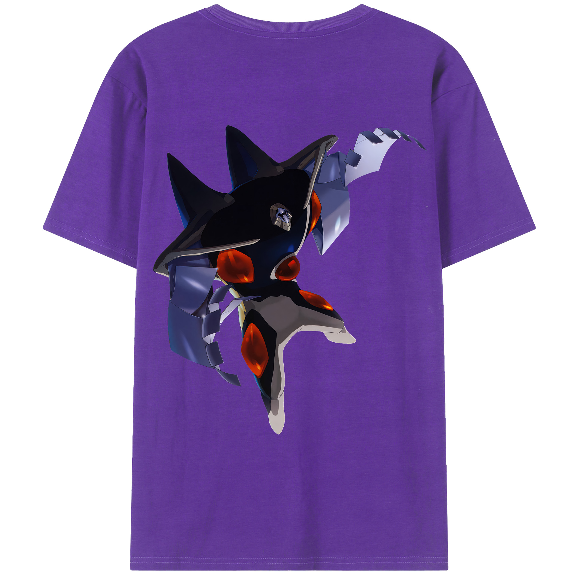 （画像用） EVA 新世紀エヴァンゲリオン 綿100％ メンズ半袖Tシャツ（バックプリント） 通気性