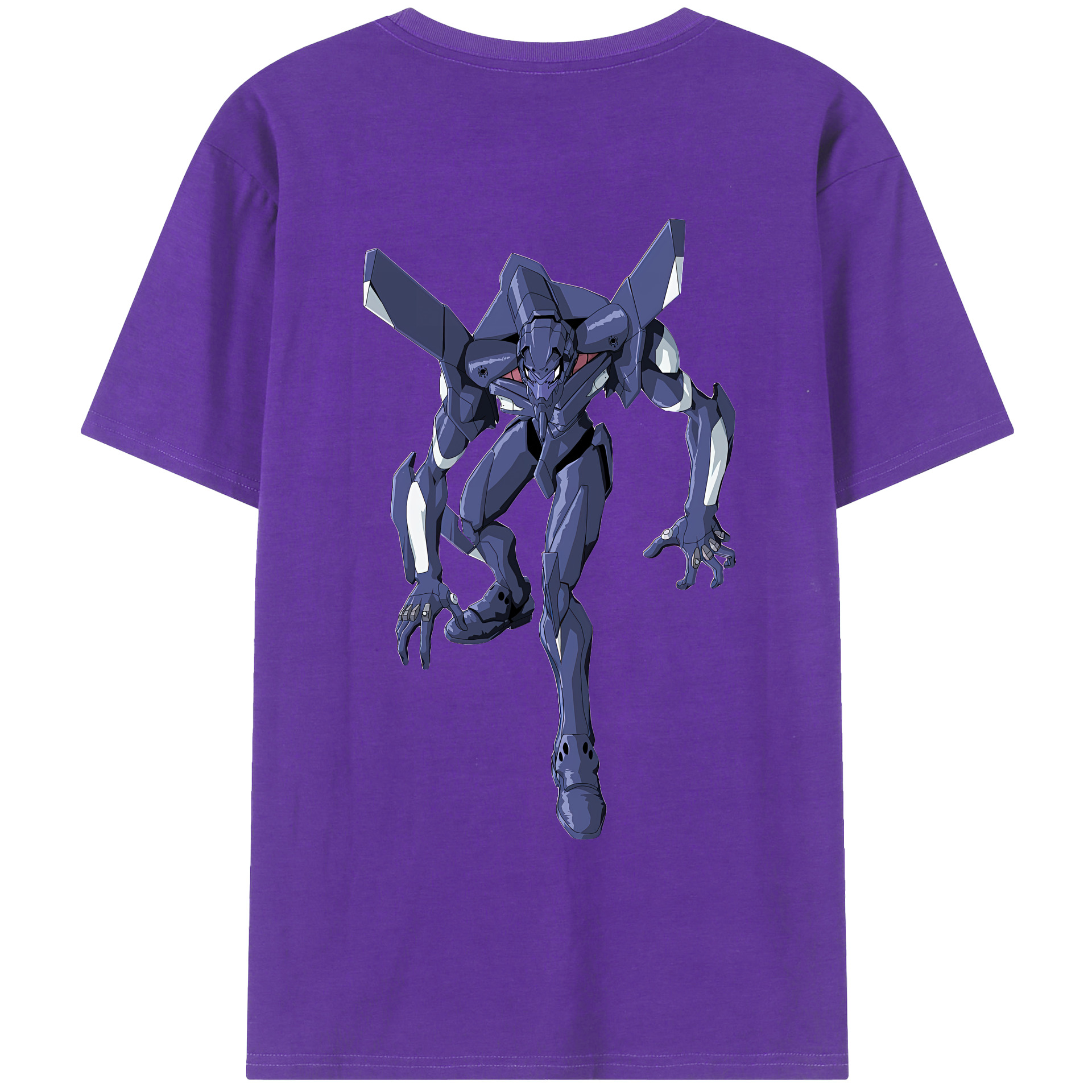 （画像用） EVA 新世紀エヴァンゲリオン 綿100％ メンズ半袖Tシャツ（バックプリント） 通気性