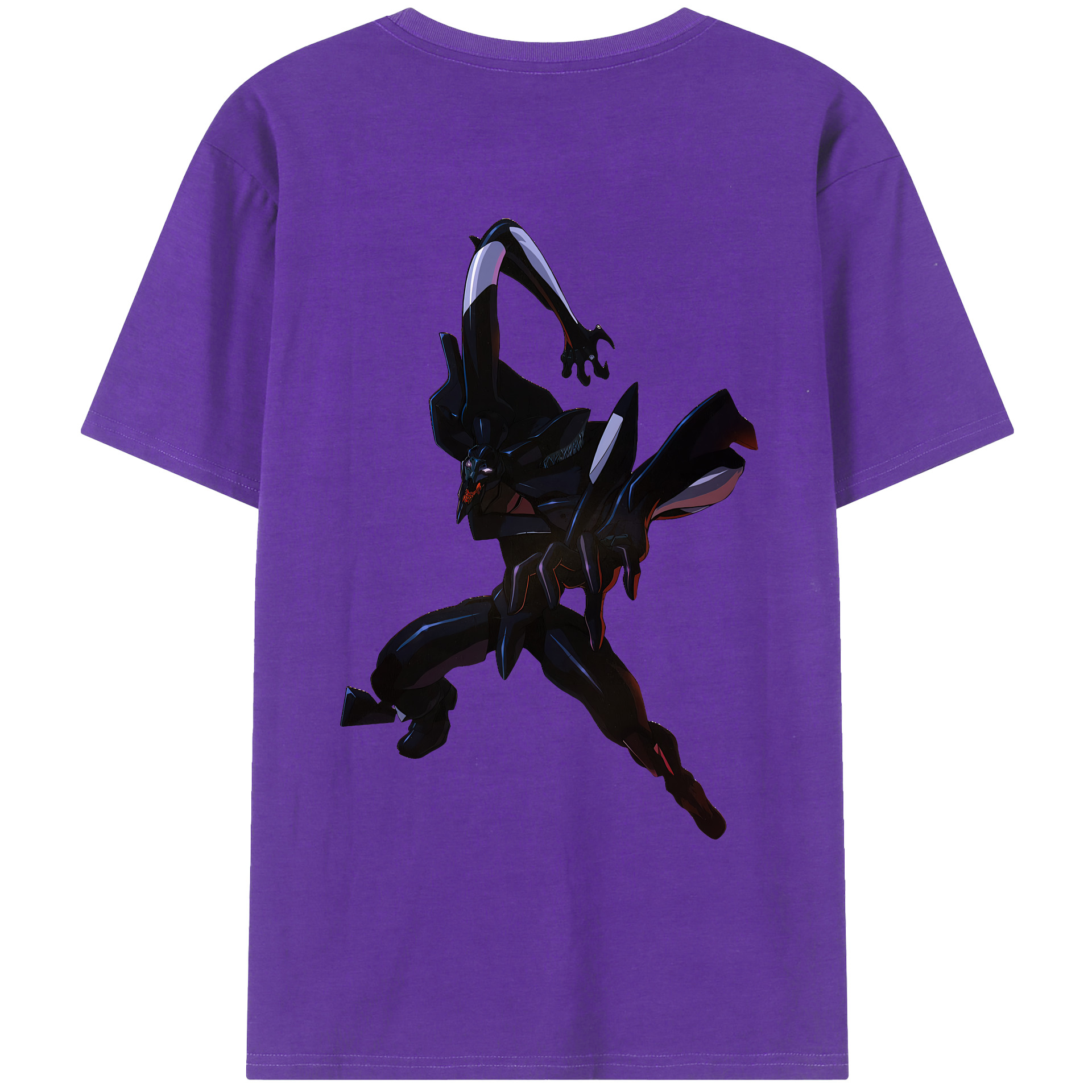 （画像用） EVA 新世紀エヴァンゲリオン 綿100％ メンズ半袖Tシャツ（バックプリント） 通気性