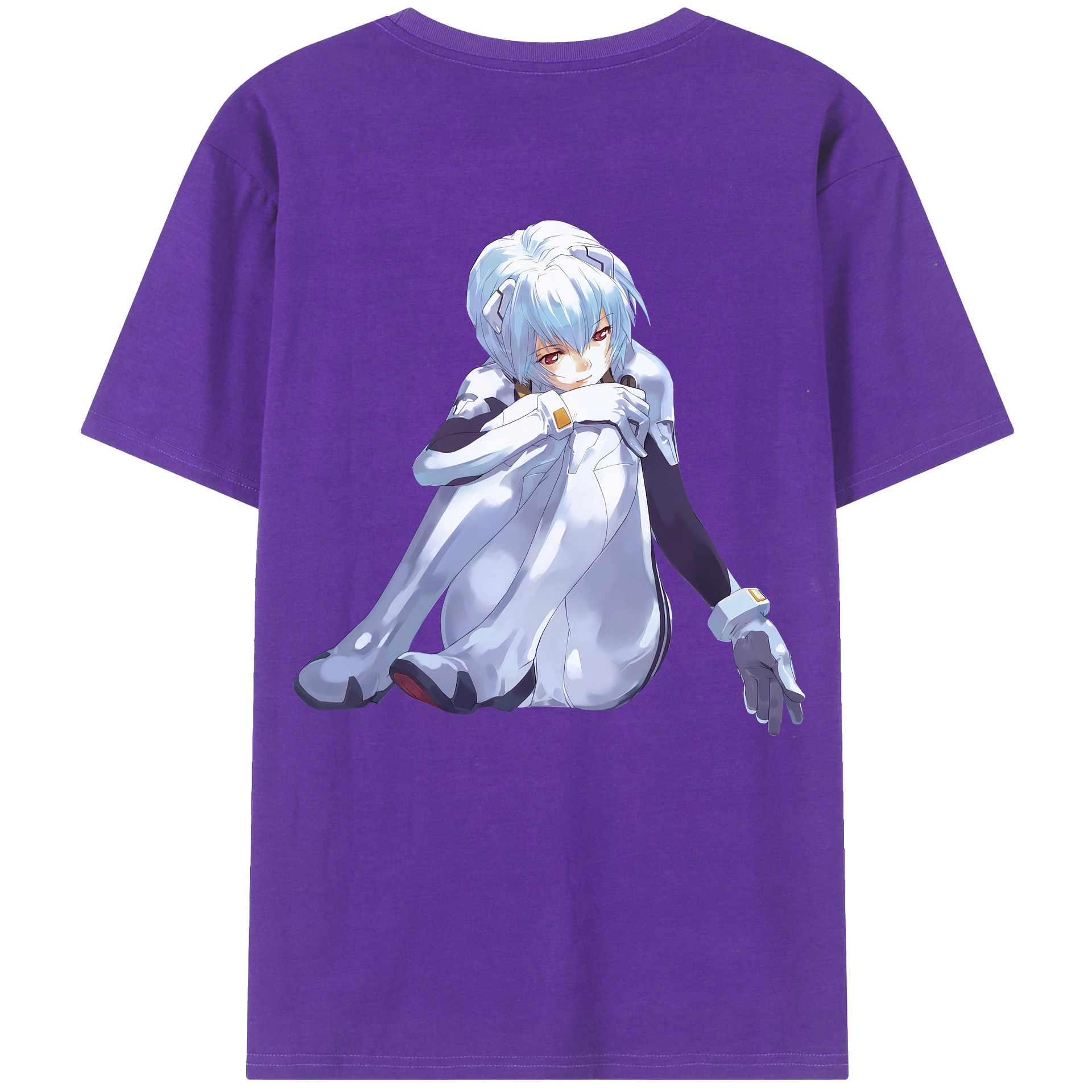 （画像用） EVA 新世紀エヴァンゲリオン 綿100％ メンズ半袖Tシャツ（バックプリント） 通気性