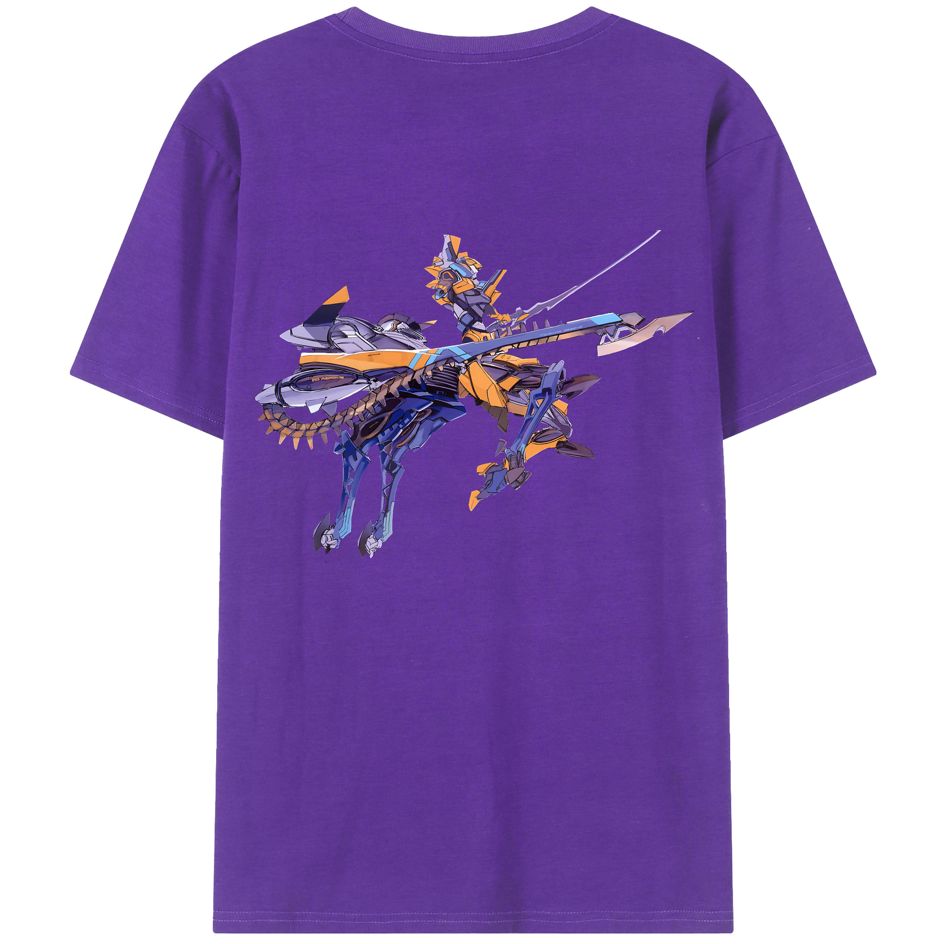 （画像用） EVA 新世紀エヴァンゲリオン 綿100％ メンズ半袖Tシャツ（バックプリント） 通気性
