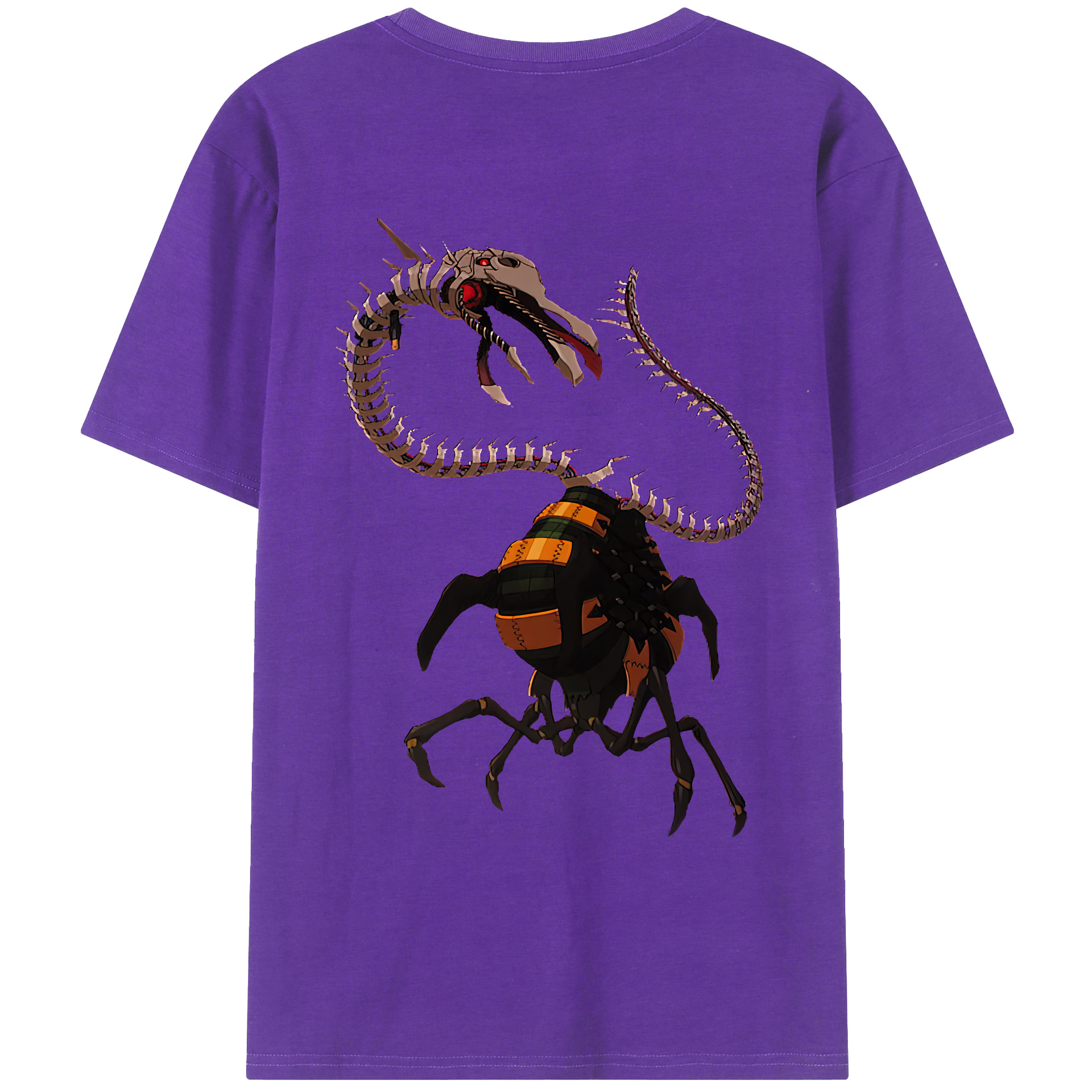（画像用） EVA 新世紀エヴァンゲリオン 綿100％ メンズ半袖Tシャツ（バックプリント） 通気性