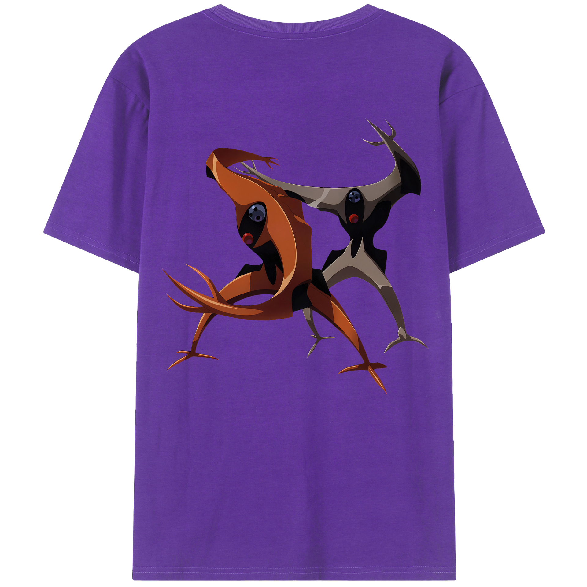 （画像用） EVA 新世紀エヴァンゲリオン 綿100％ メンズ半袖Tシャツ（バックプリント） 通気性