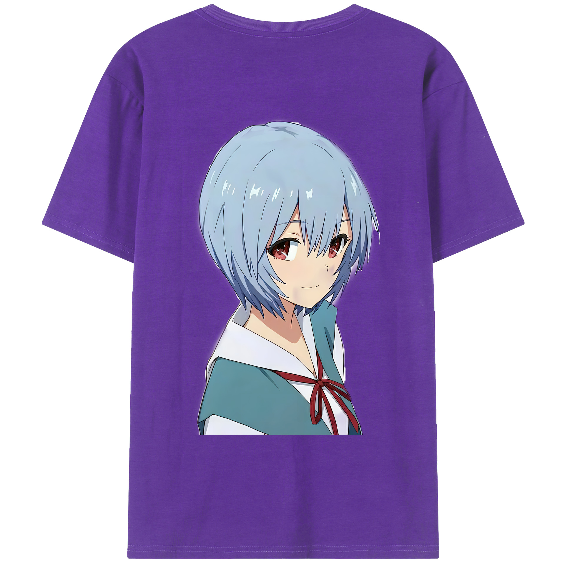 （画像用） EVA 新世紀エヴァンゲリオン 綿100％ メンズ半袖Tシャツ（バックプリント） 通気性