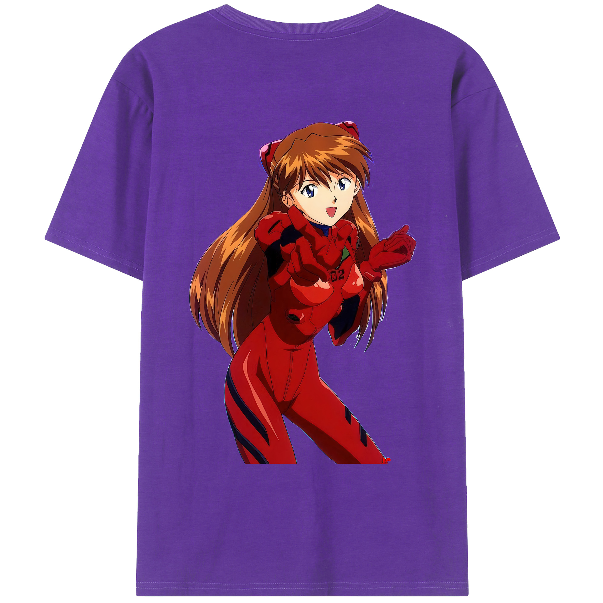（画像用） EVA 新世紀エヴァンゲリオン 綿100％ メンズ半袖Tシャツ（バックプリント） 通気性