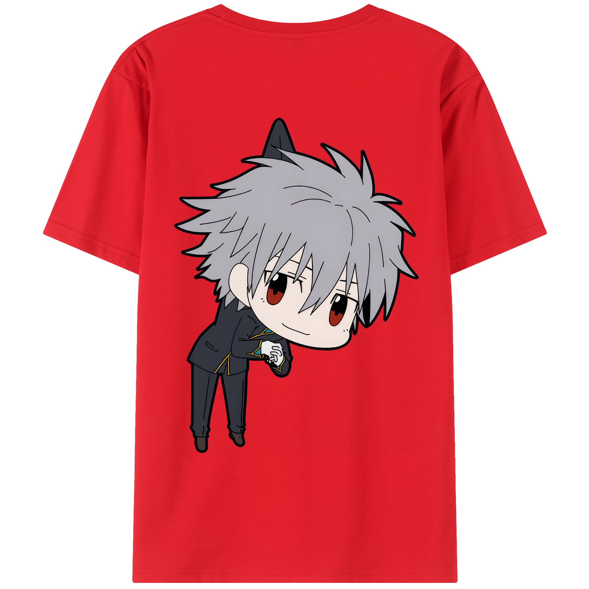 （画像用） EVA 新世紀エヴァンゲリオン 綿100％ メンズ半袖Tシャツ（バックプリント） 通気性